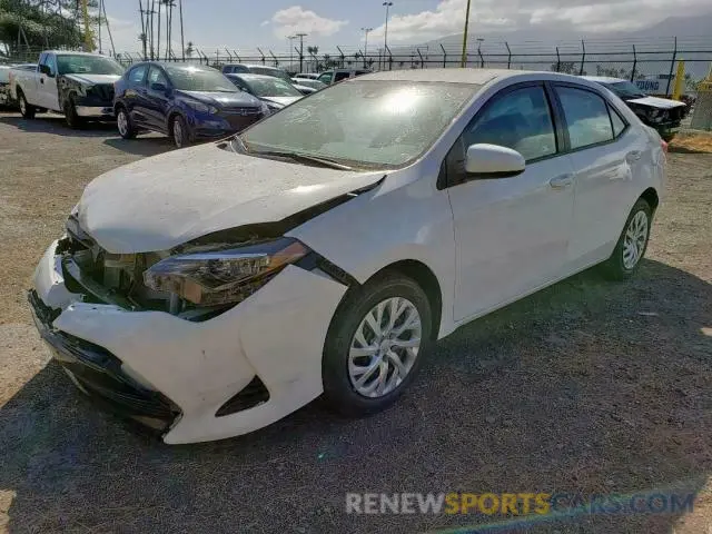 2 Photograph of a damaged car 5YFBURHE5KP901973 TOYOTA COROLLA 2019