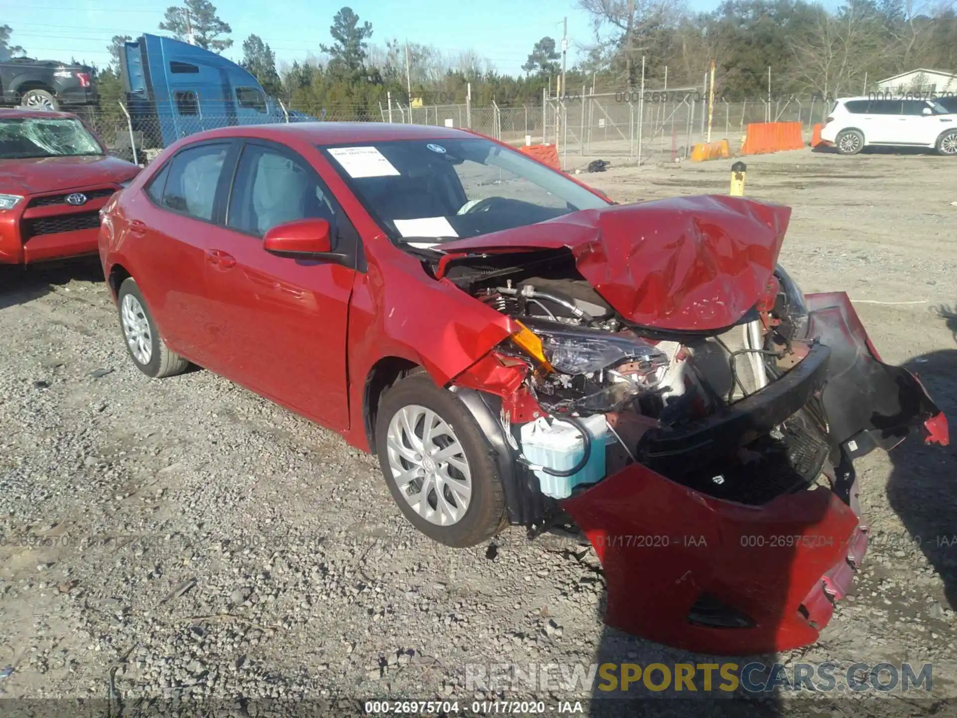 1 Photograph of a damaged car 5YFBURHE5KP902265 TOYOTA COROLLA 2019