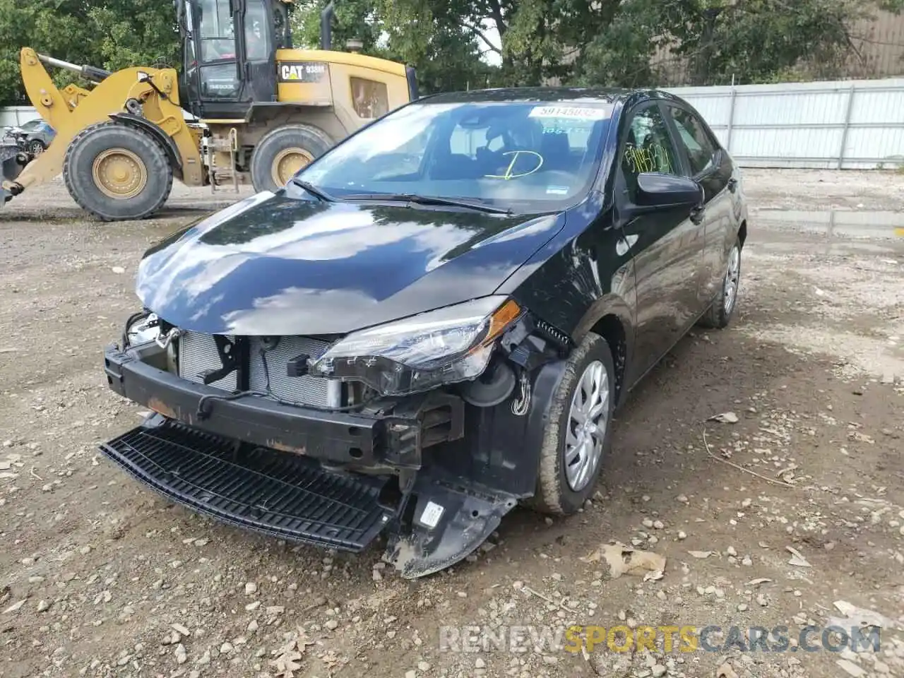 2 Photograph of a damaged car 5YFBURHE5KP902461 TOYOTA COROLLA 2019