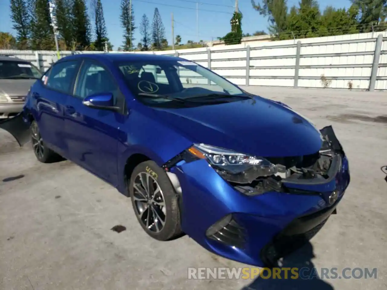 1 Photograph of a damaged car 5YFBURHE5KP902640 TOYOTA COROLLA 2019