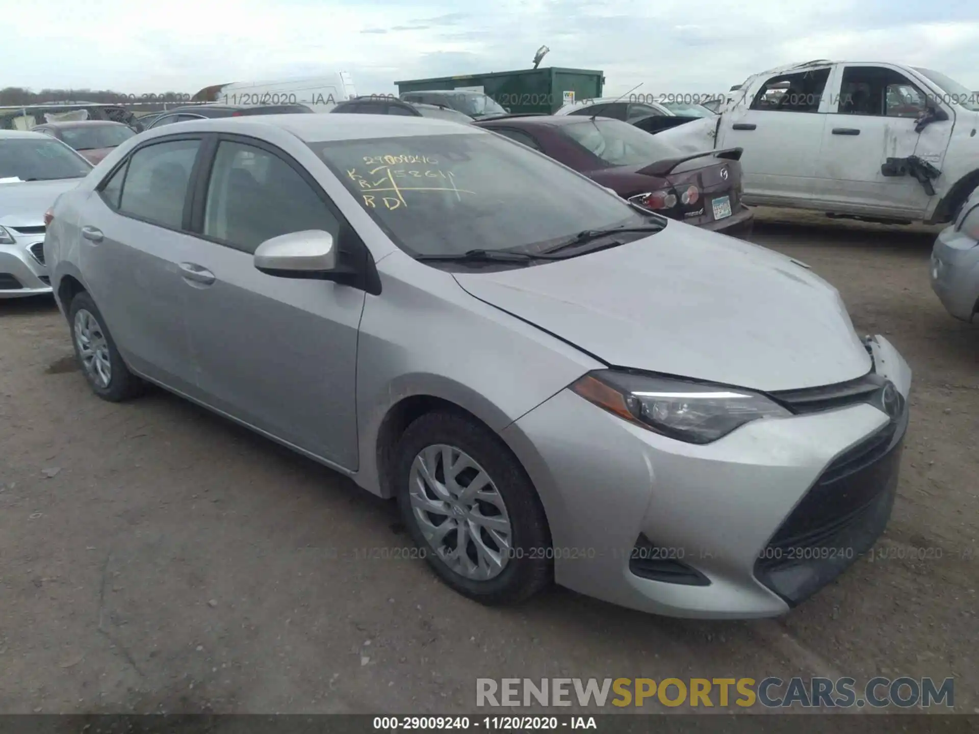 1 Photograph of a damaged car 5YFBURHE5KP903125 TOYOTA COROLLA 2019