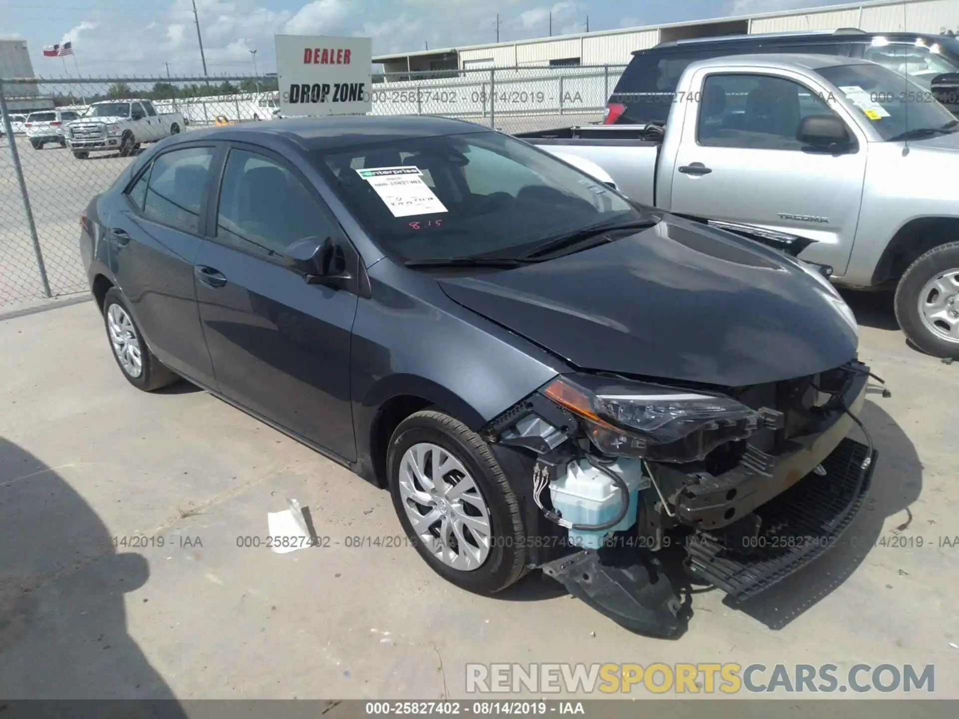 1 Photograph of a damaged car 5YFBURHE5KP903383 TOYOTA COROLLA 2019