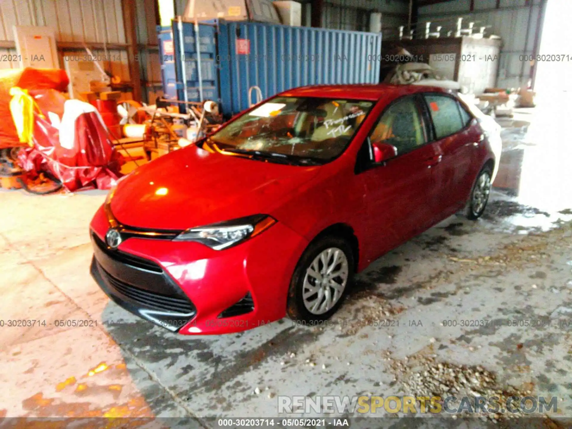 2 Photograph of a damaged car 5YFBURHE5KP903514 TOYOTA COROLLA 2019