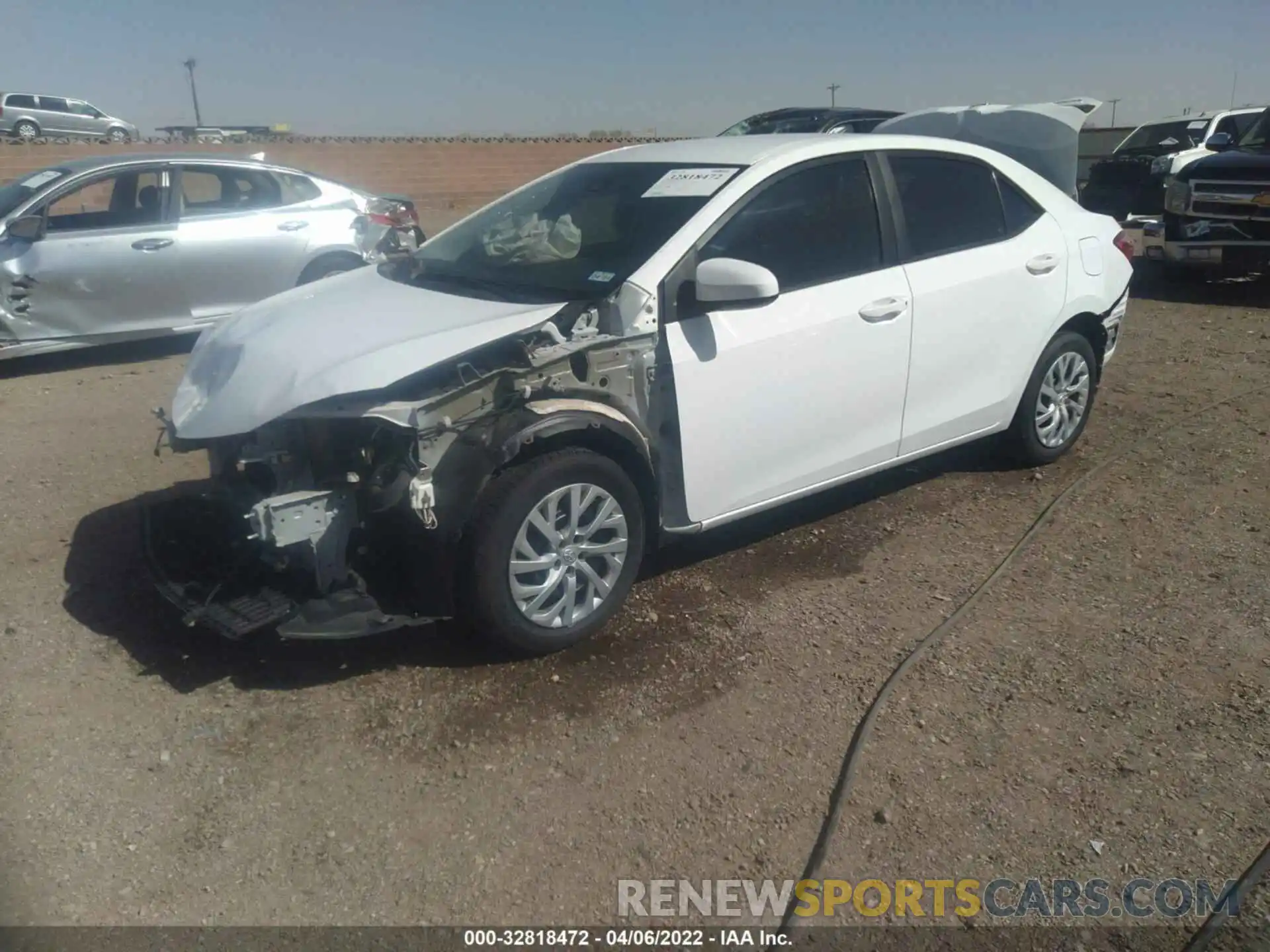 2 Photograph of a damaged car 5YFBURHE5KP903559 TOYOTA COROLLA 2019