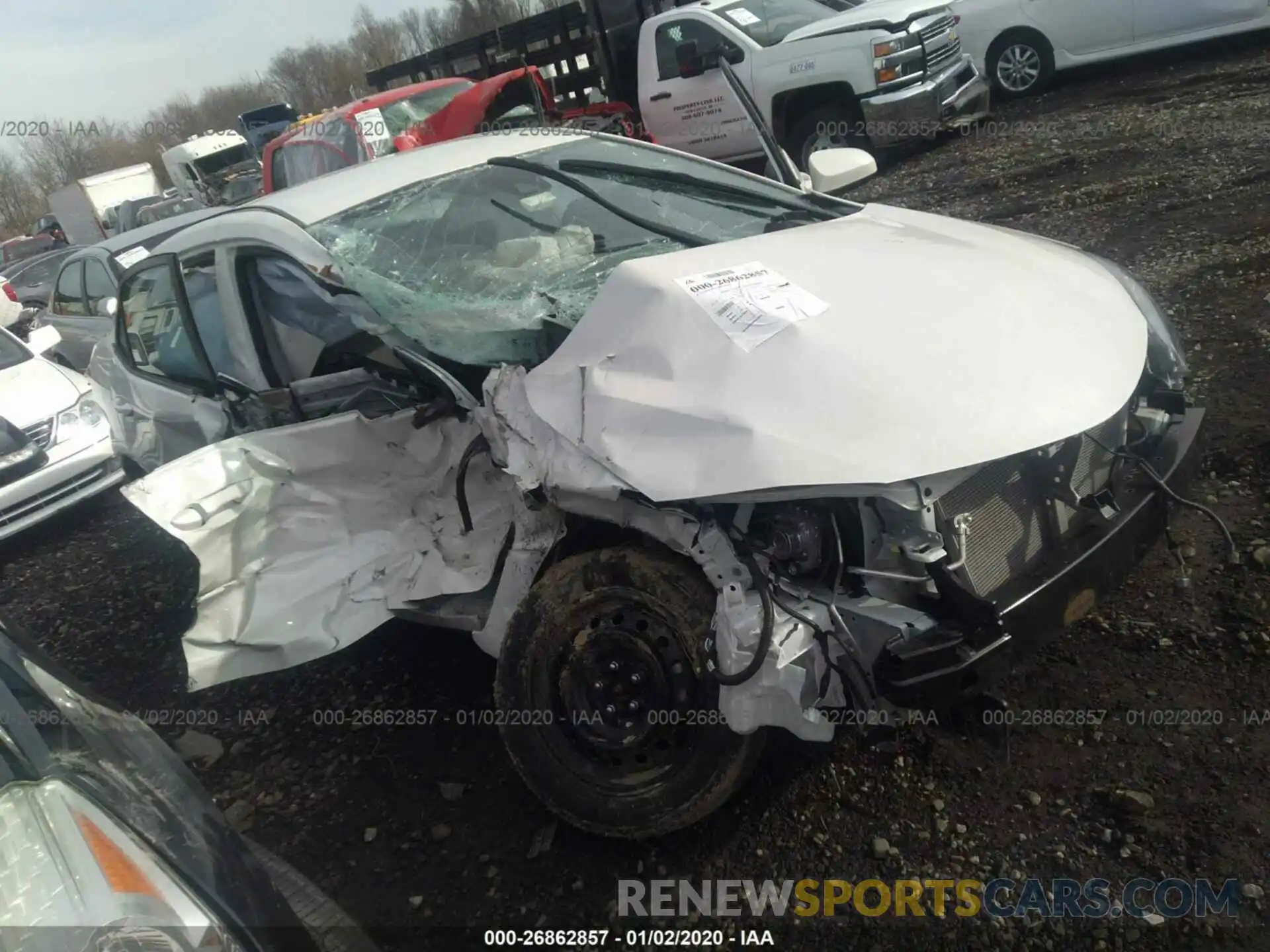 1 Photograph of a damaged car 5YFBURHE5KP903660 TOYOTA COROLLA 2019