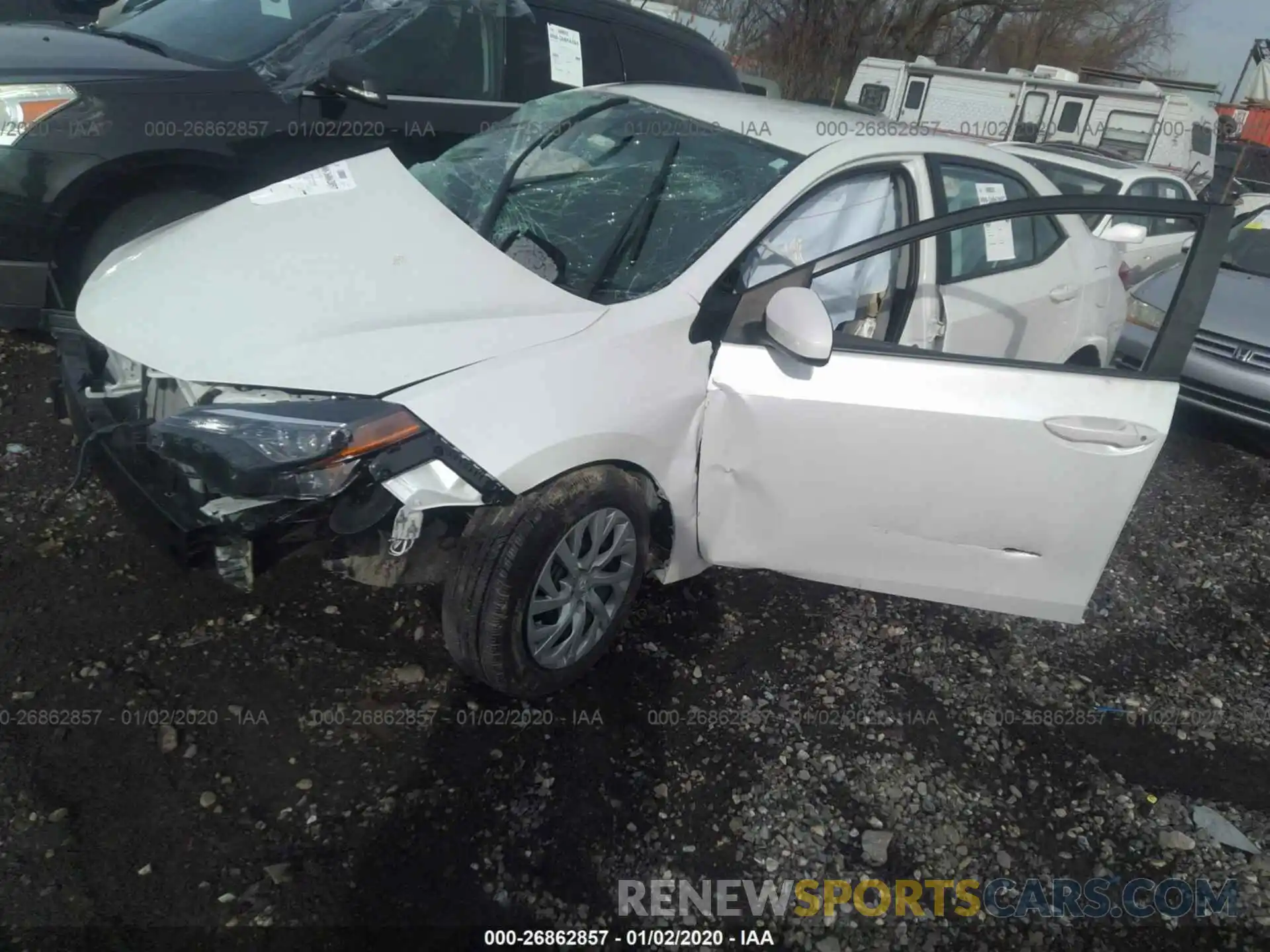 2 Photograph of a damaged car 5YFBURHE5KP903660 TOYOTA COROLLA 2019