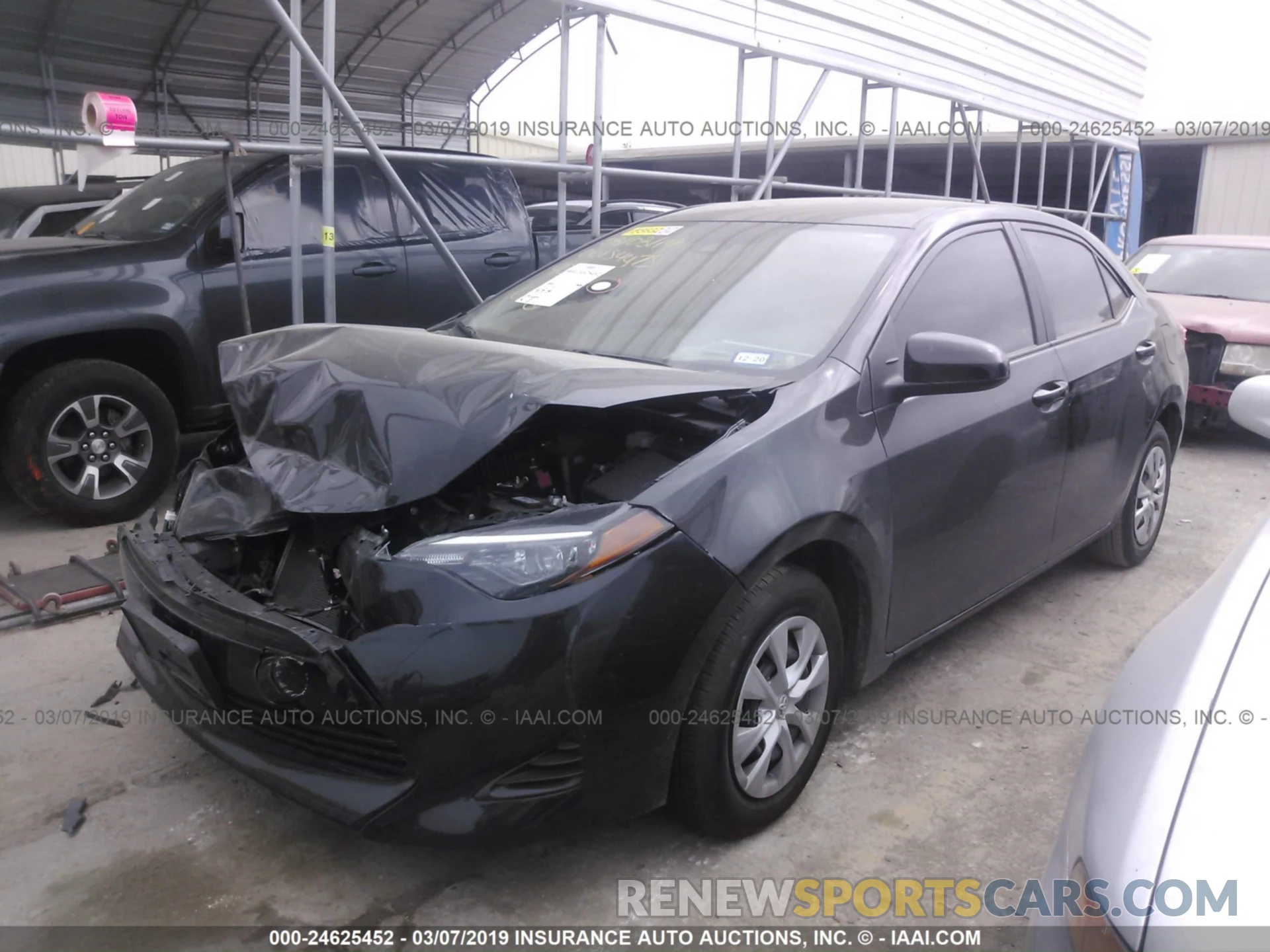 2 Photograph of a damaged car 5YFBURHE5KP903819 TOYOTA COROLLA 2019