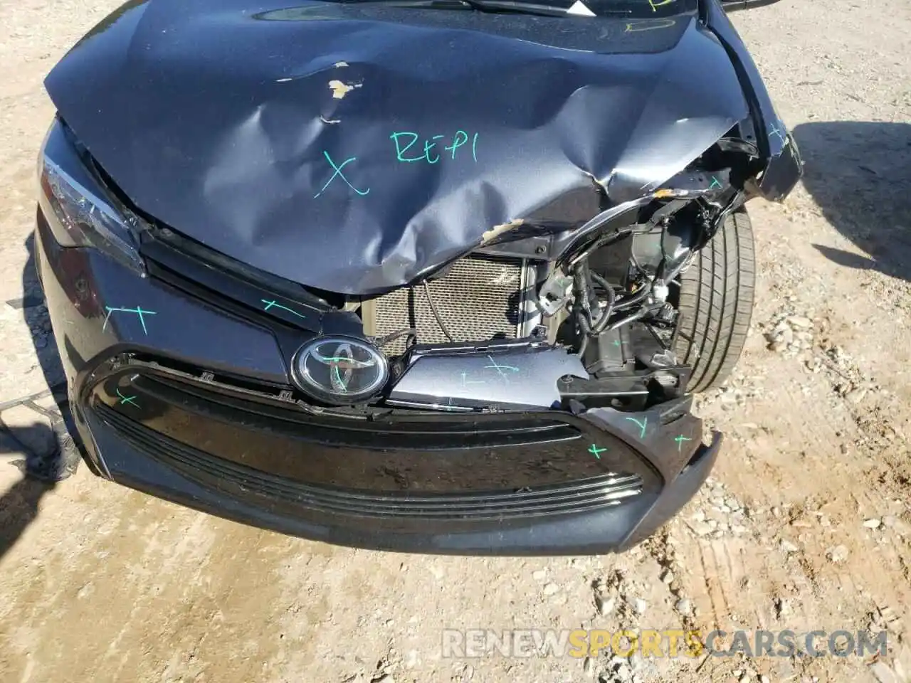 9 Photograph of a damaged car 5YFBURHE5KP903903 TOYOTA COROLLA 2019