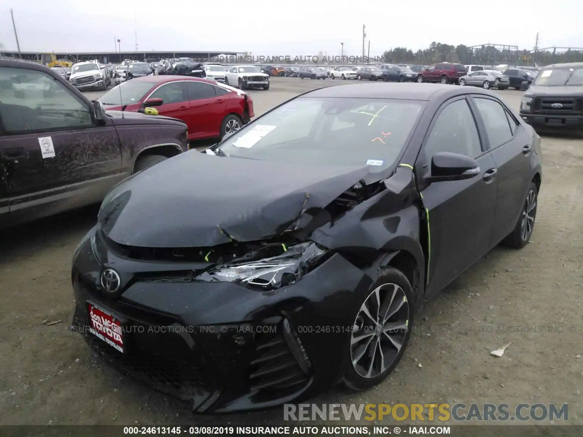 2 Photograph of a damaged car 5YFBURHE5KP904145 TOYOTA COROLLA 2019