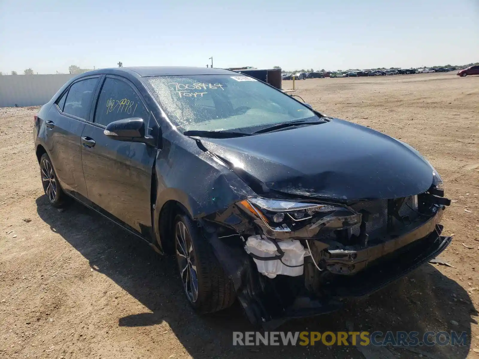 1 Photograph of a damaged car 5YFBURHE5KP904386 TOYOTA COROLLA 2019