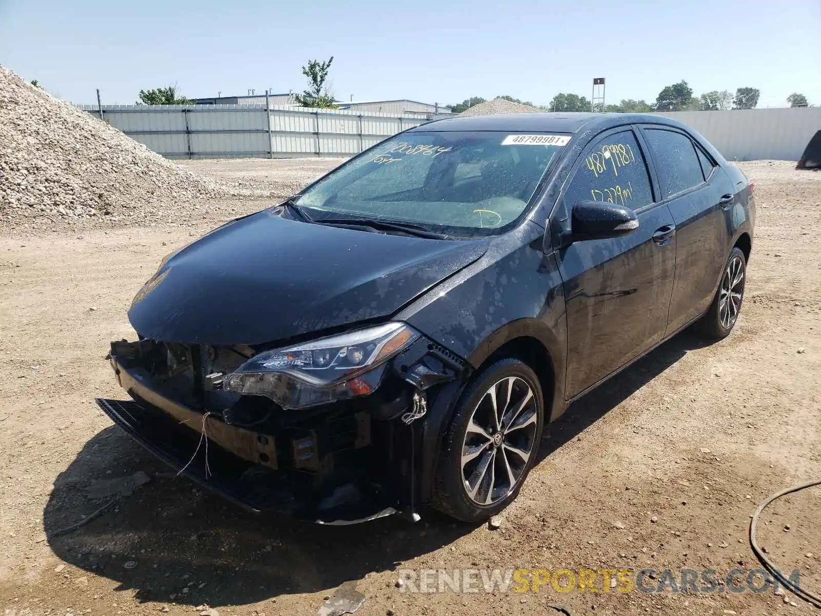 2 Photograph of a damaged car 5YFBURHE5KP904386 TOYOTA COROLLA 2019