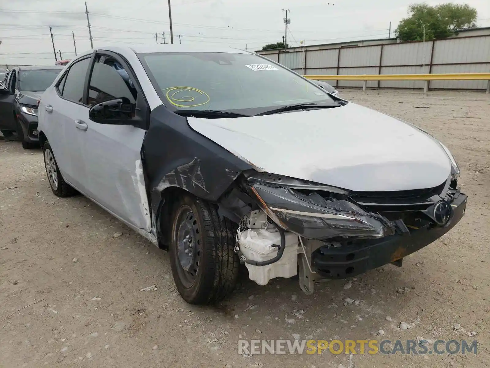 1 Photograph of a damaged car 5YFBURHE5KP904503 TOYOTA COROLLA 2019