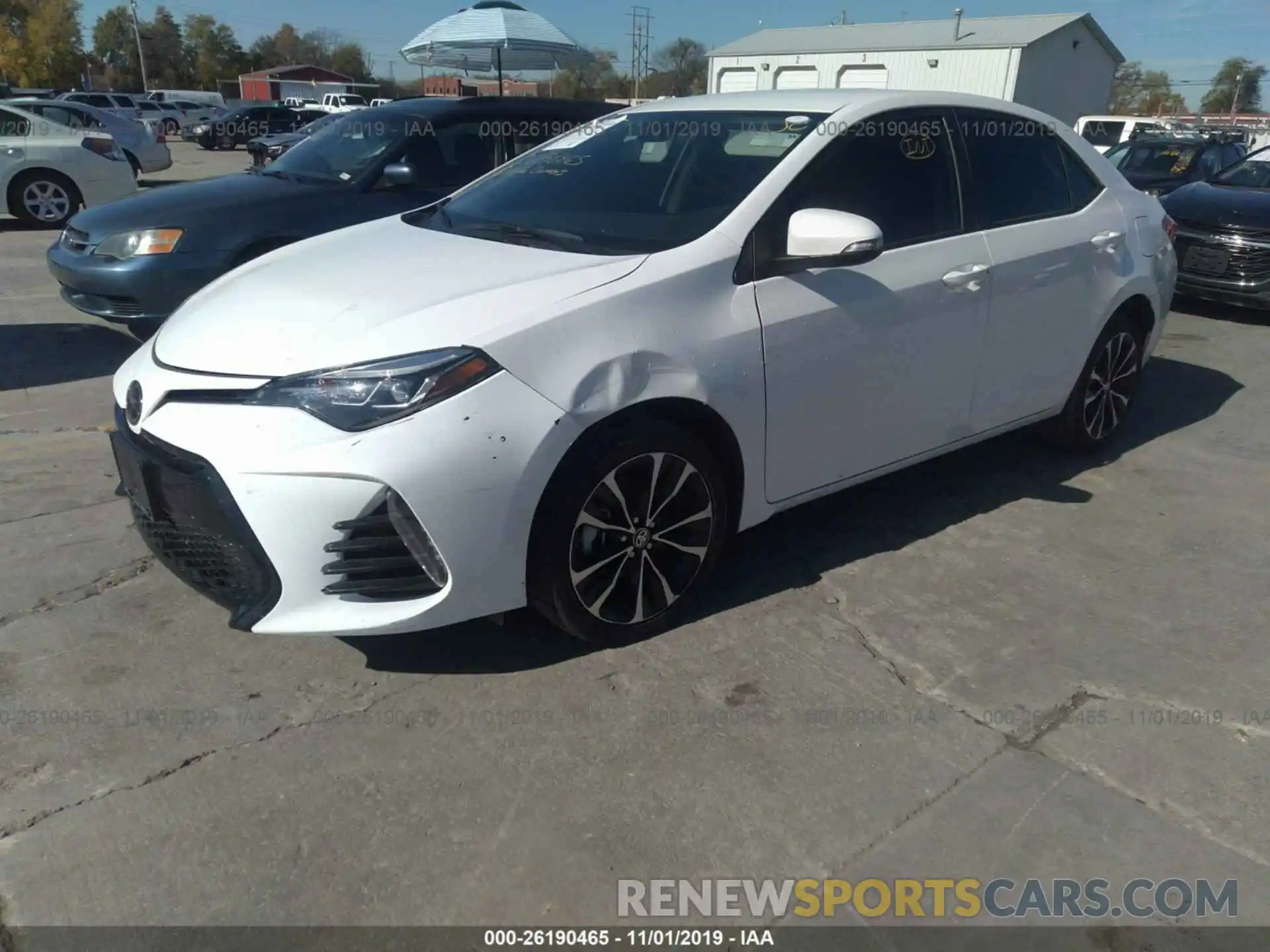 2 Photograph of a damaged car 5YFBURHE5KP904565 TOYOTA COROLLA 2019