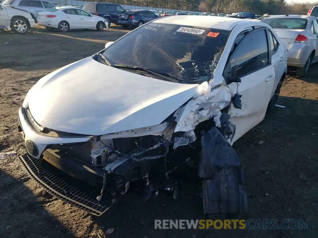 2 Photograph of a damaged car 5YFBURHE5KP904758 TOYOTA COROLLA 2019