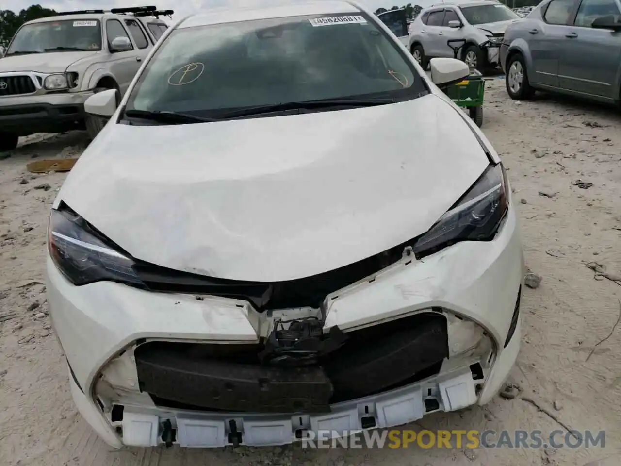 9 Photograph of a damaged car 5YFBURHE5KP905358 TOYOTA COROLLA 2019