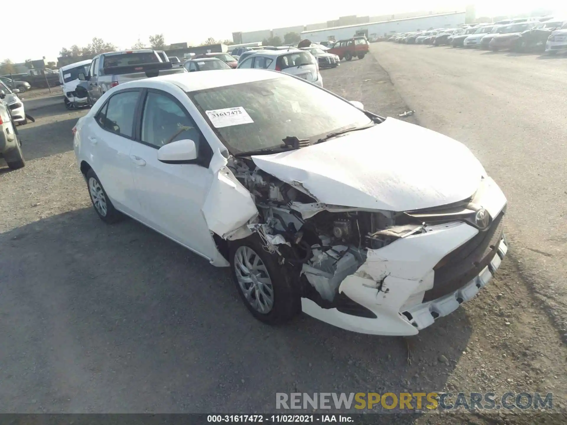 1 Photograph of a damaged car 5YFBURHE5KP905537 TOYOTA COROLLA 2019