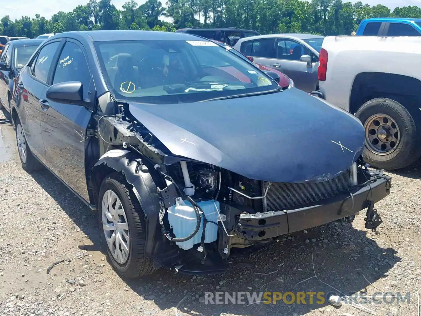 1 Photograph of a damaged car 5YFBURHE5KP905974 TOYOTA COROLLA 2019