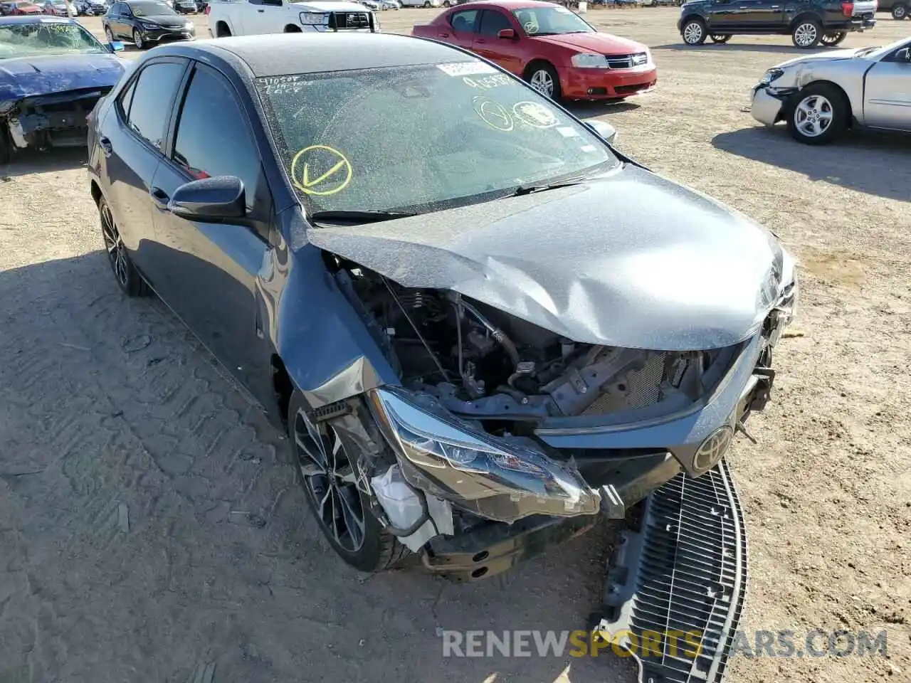 1 Photograph of a damaged car 5YFBURHE5KP905988 TOYOTA COROLLA 2019