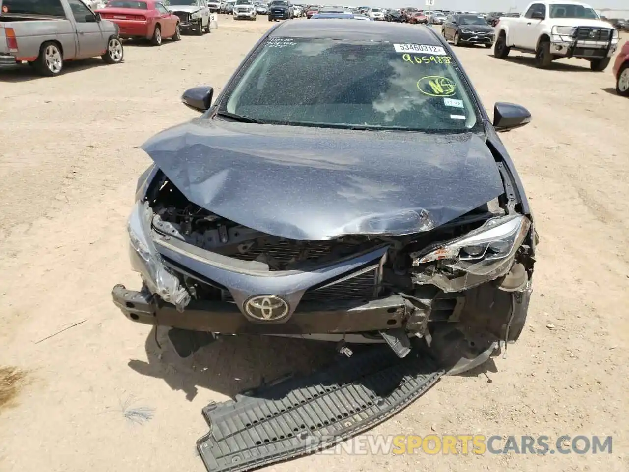 9 Photograph of a damaged car 5YFBURHE5KP905988 TOYOTA COROLLA 2019