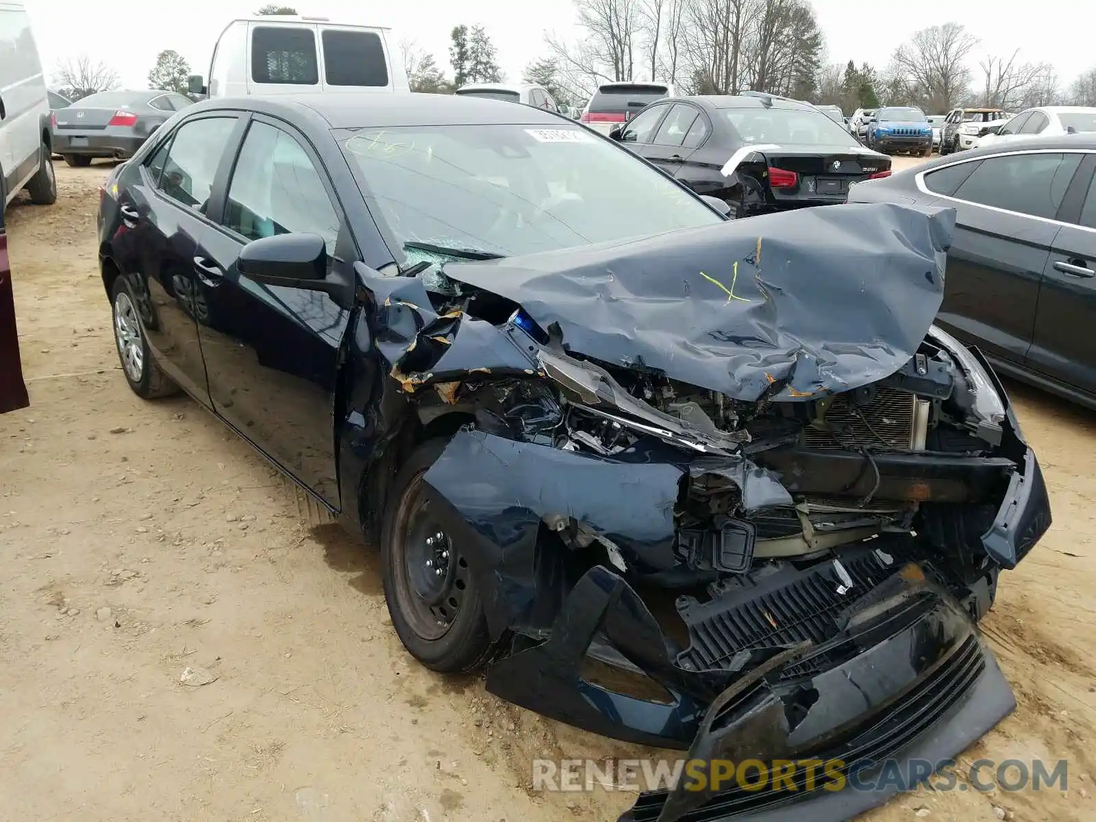 1 Photograph of a damaged car 5YFBURHE5KP906929 TOYOTA COROLLA 2019