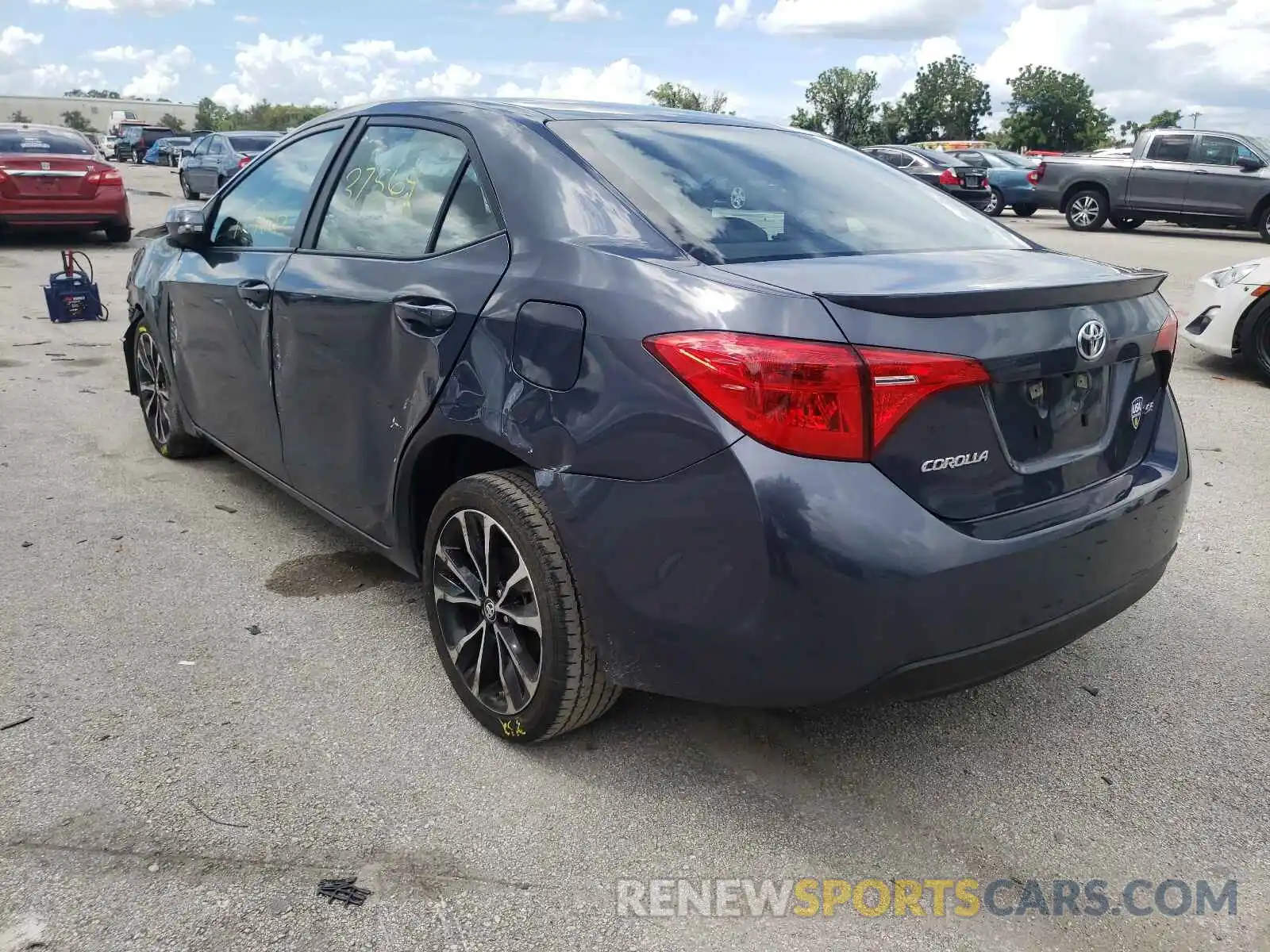 3 Photograph of a damaged car 5YFBURHE5KP907014 TOYOTA COROLLA 2019