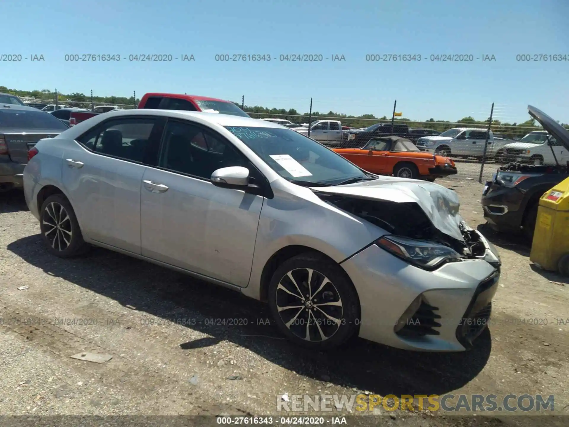 1 Photograph of a damaged car 5YFBURHE5KP907126 TOYOTA COROLLA 2019