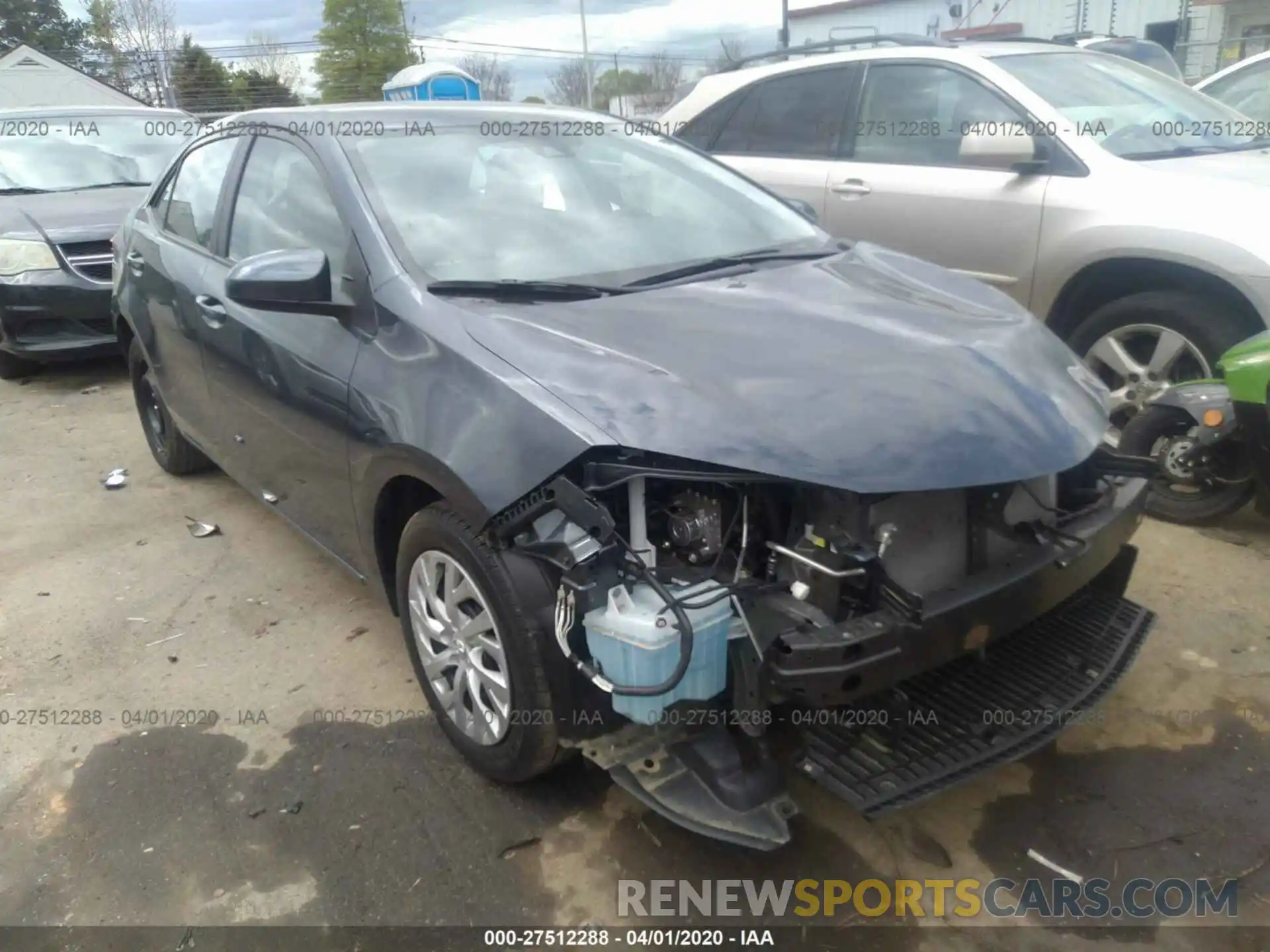 1 Photograph of a damaged car 5YFBURHE5KP907286 TOYOTA COROLLA 2019