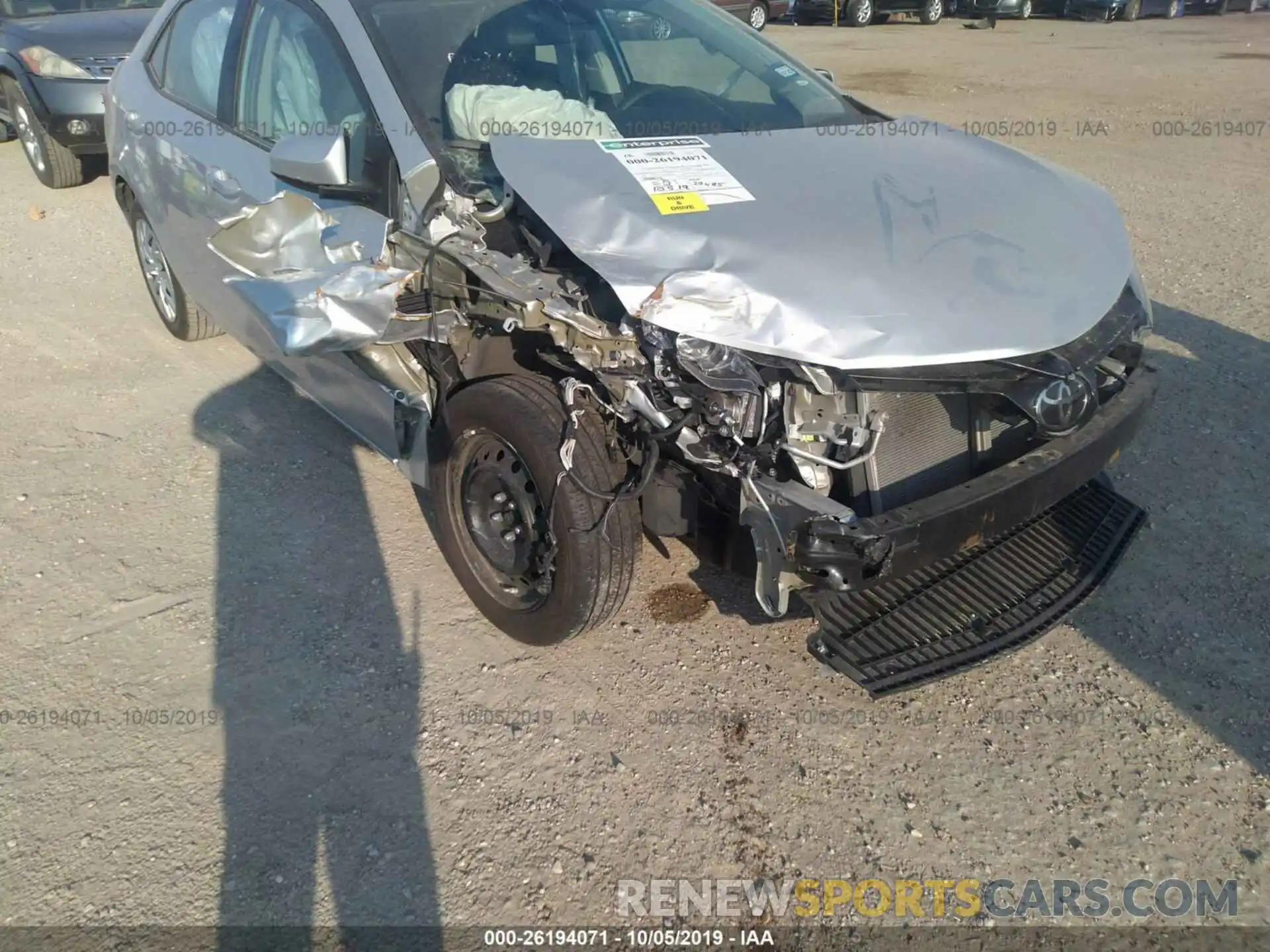 6 Photograph of a damaged car 5YFBURHE5KP907885 TOYOTA COROLLA 2019