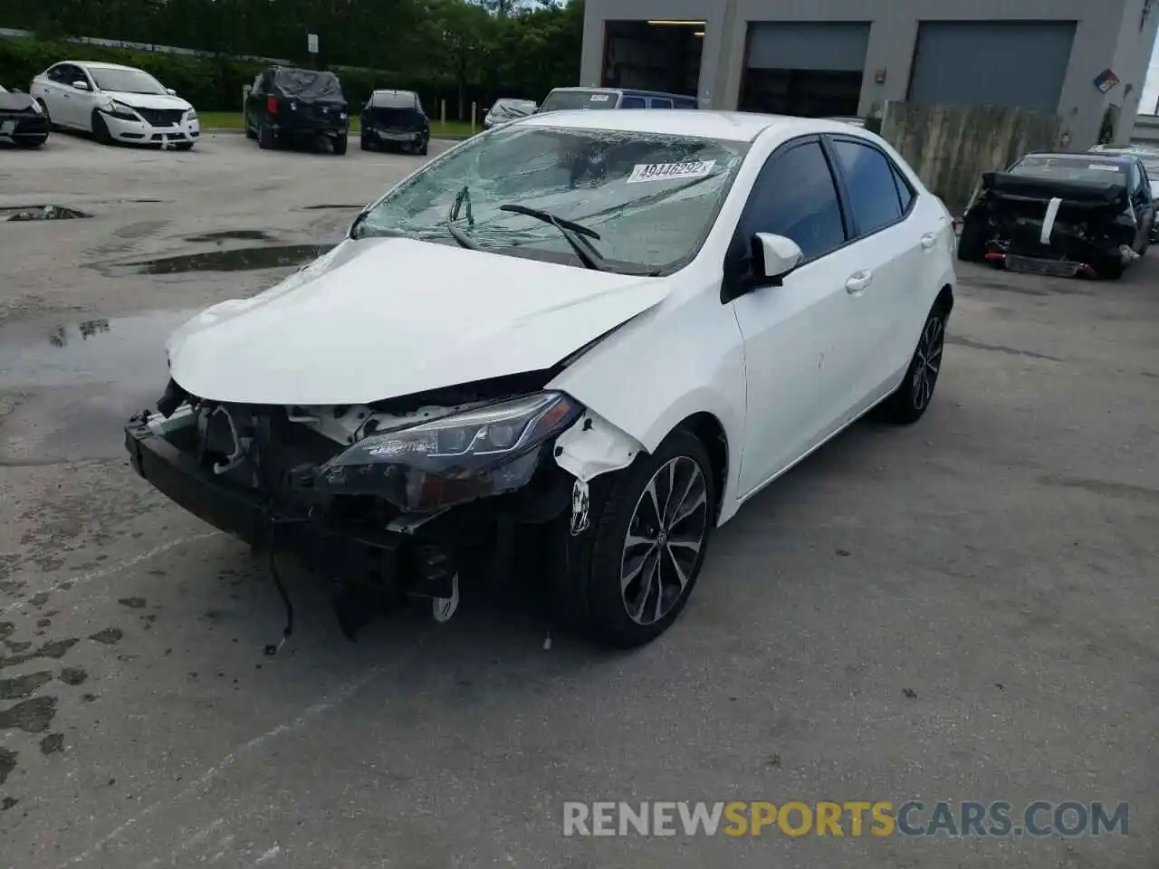 2 Photograph of a damaged car 5YFBURHE5KP908146 TOYOTA COROLLA 2019