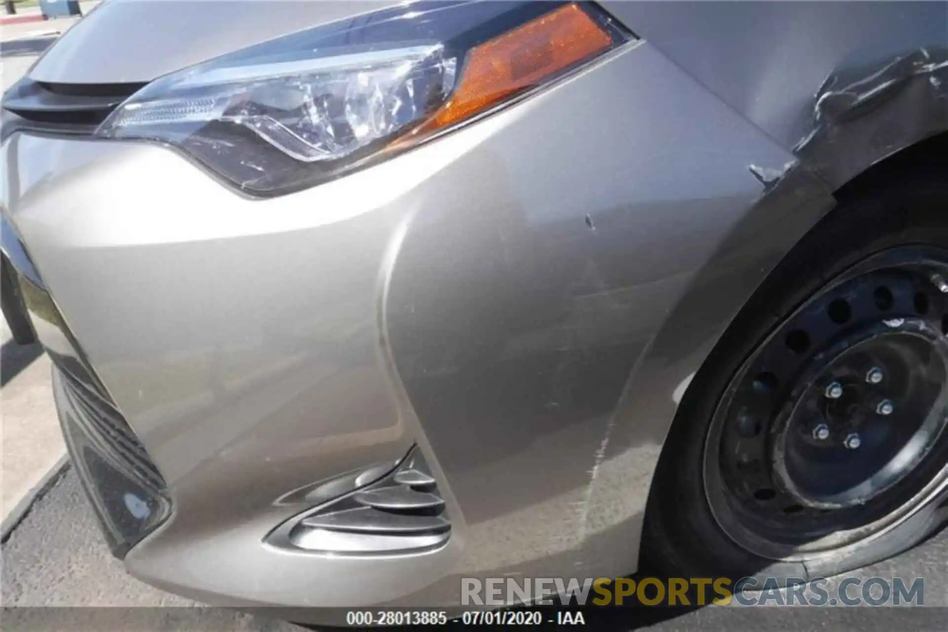 1 Photograph of a damaged car 5YFBURHE5KP908454 TOYOTA COROLLA 2019