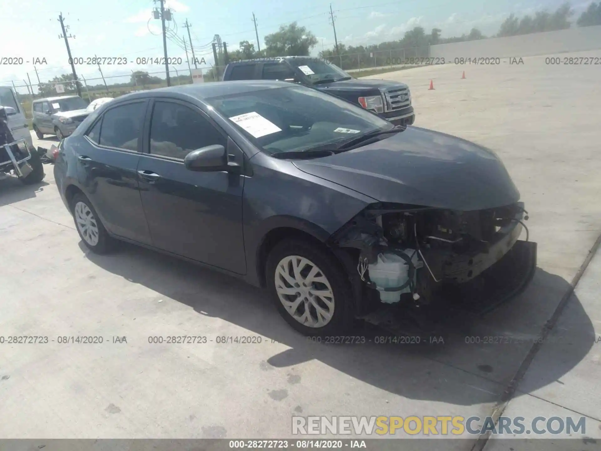 1 Photograph of a damaged car 5YFBURHE5KP909894 TOYOTA COROLLA 2019