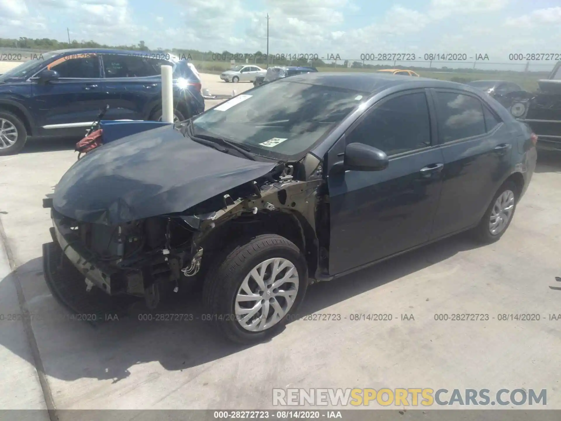 2 Photograph of a damaged car 5YFBURHE5KP909894 TOYOTA COROLLA 2019