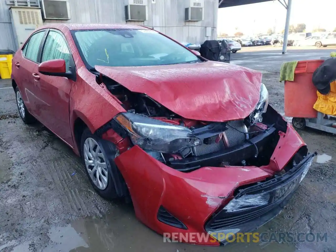 1 Photograph of a damaged car 5YFBURHE5KP909975 TOYOTA COROLLA 2019