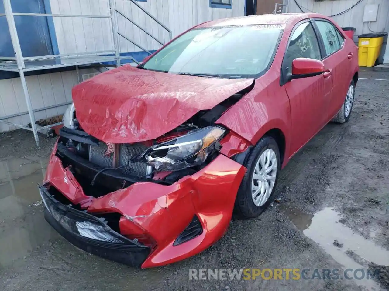 2 Photograph of a damaged car 5YFBURHE5KP909975 TOYOTA COROLLA 2019