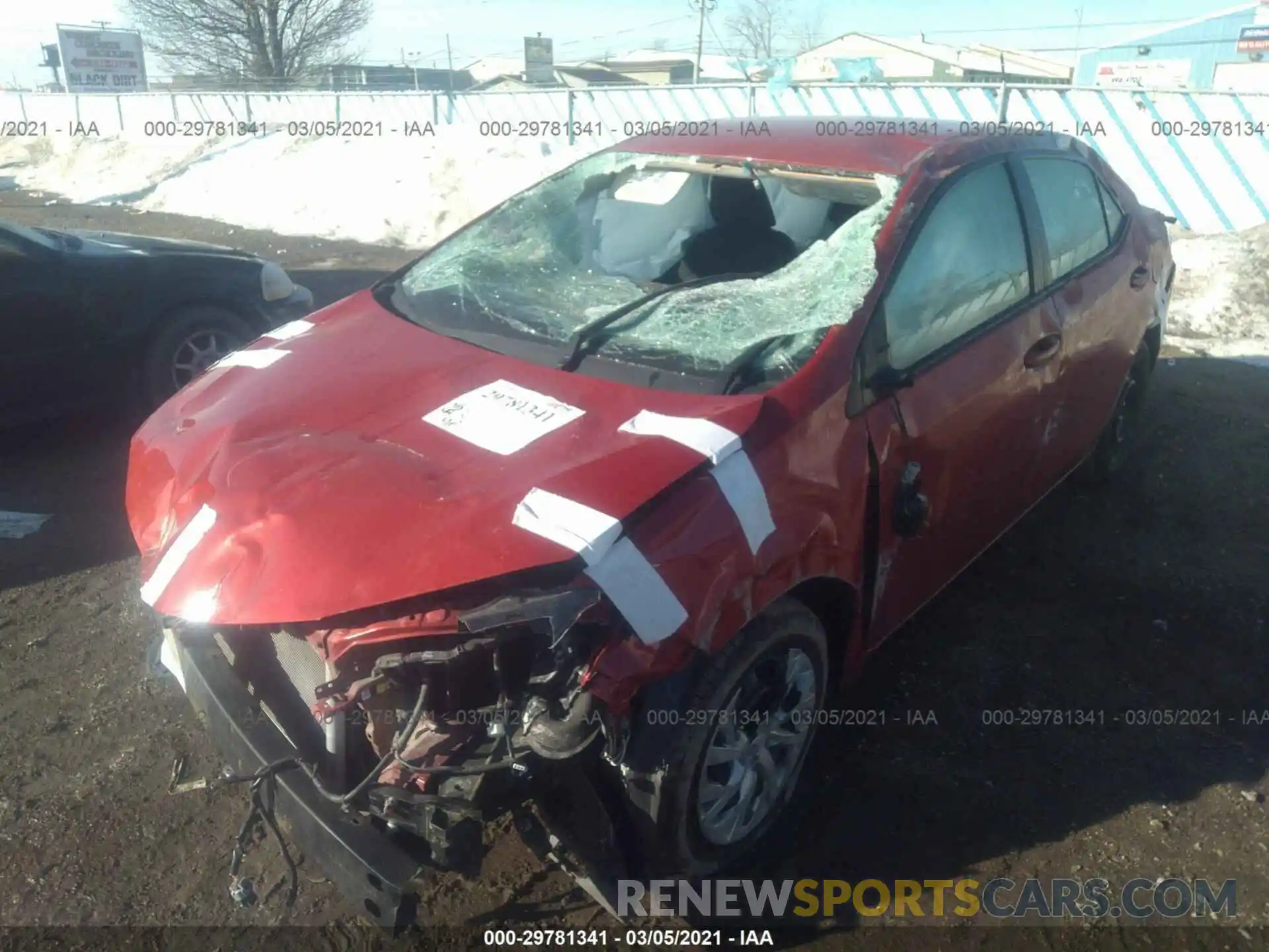 2 Photograph of a damaged car 5YFBURHE5KP910303 TOYOTA COROLLA 2019