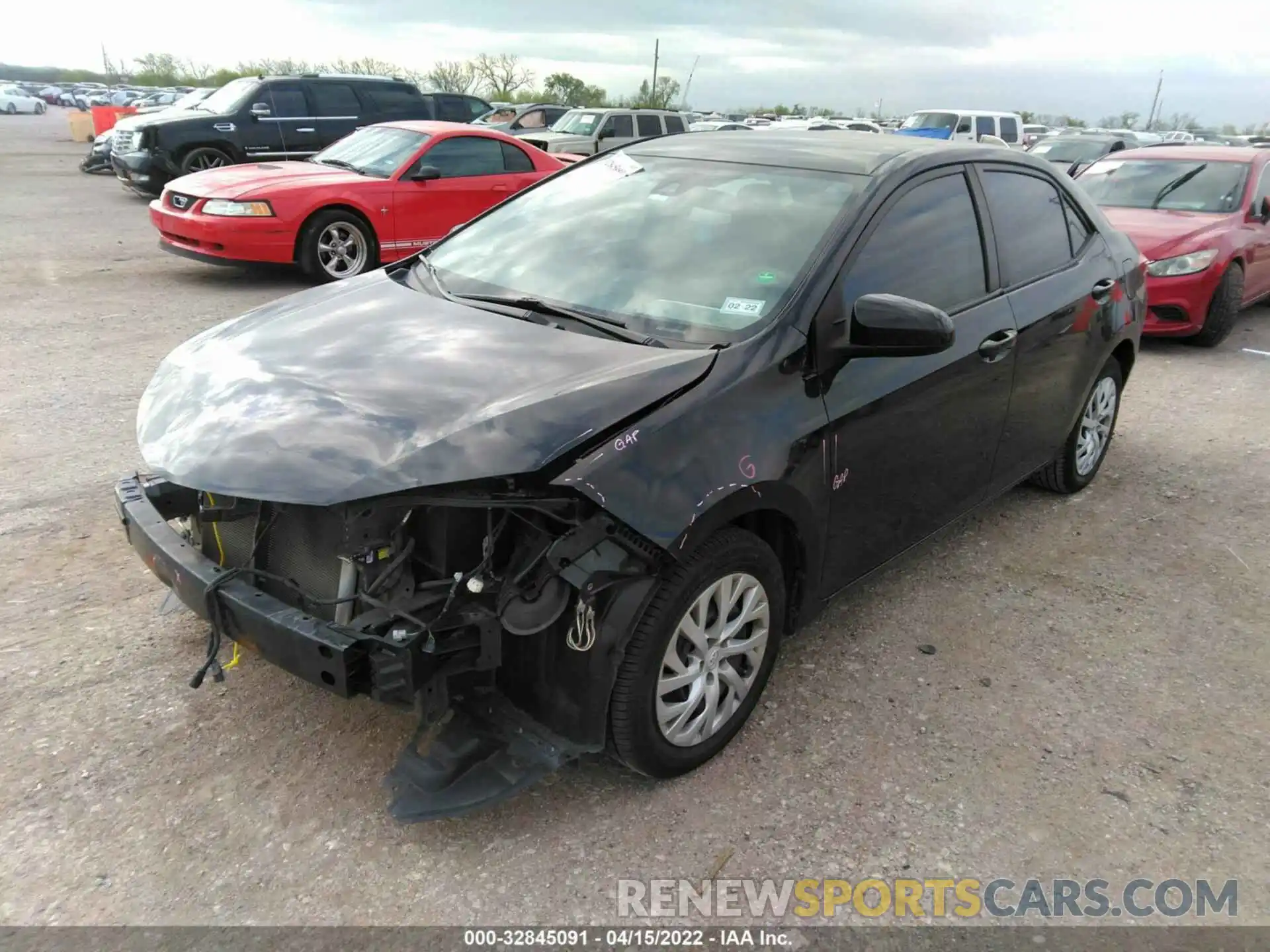 2 Photograph of a damaged car 5YFBURHE5KP910866 TOYOTA COROLLA 2019