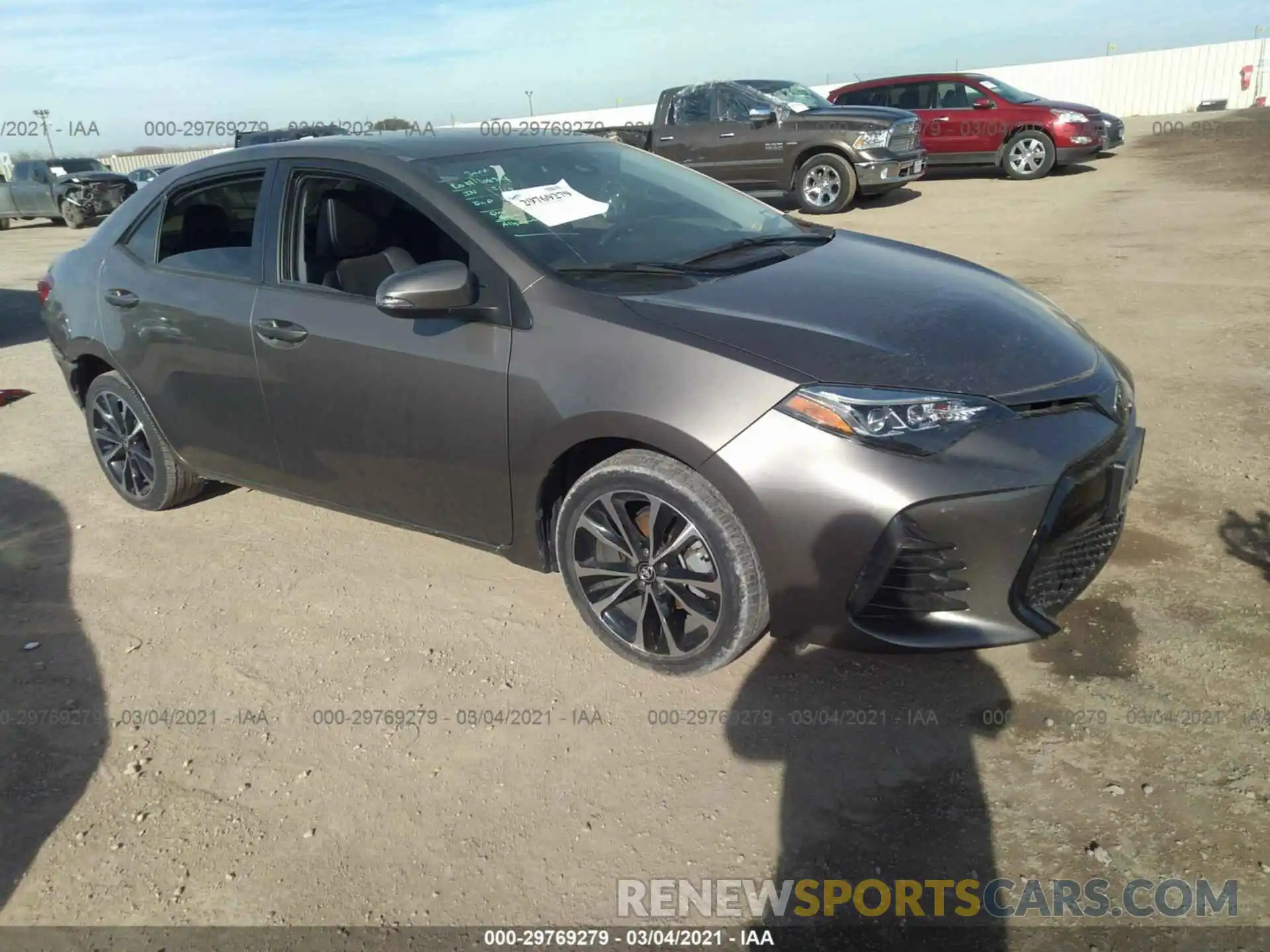 1 Photograph of a damaged car 5YFBURHE5KP911130 TOYOTA COROLLA 2019