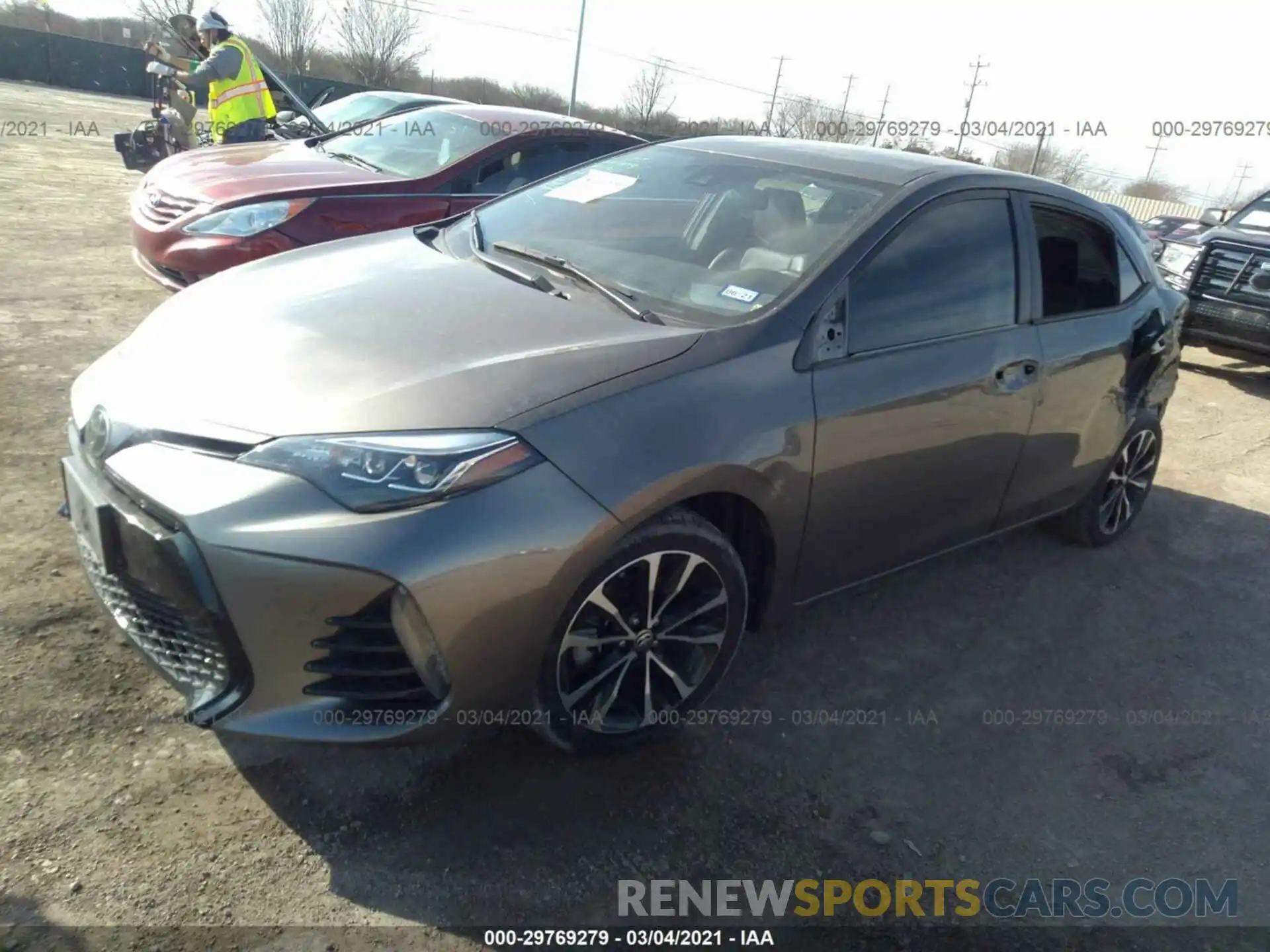 2 Photograph of a damaged car 5YFBURHE5KP911130 TOYOTA COROLLA 2019