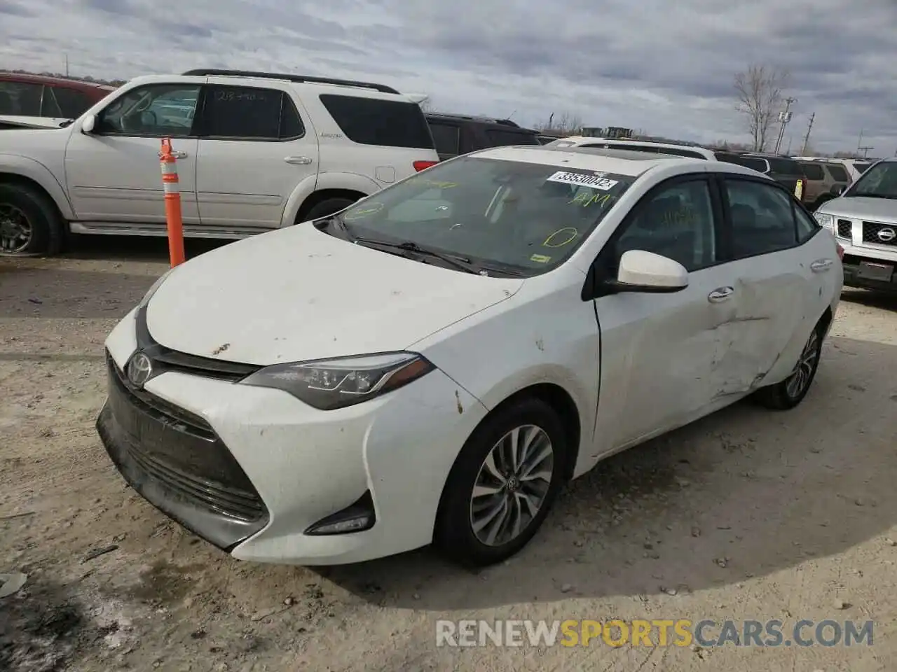 2 Photograph of a damaged car 5YFBURHE5KP911497 TOYOTA COROLLA 2019