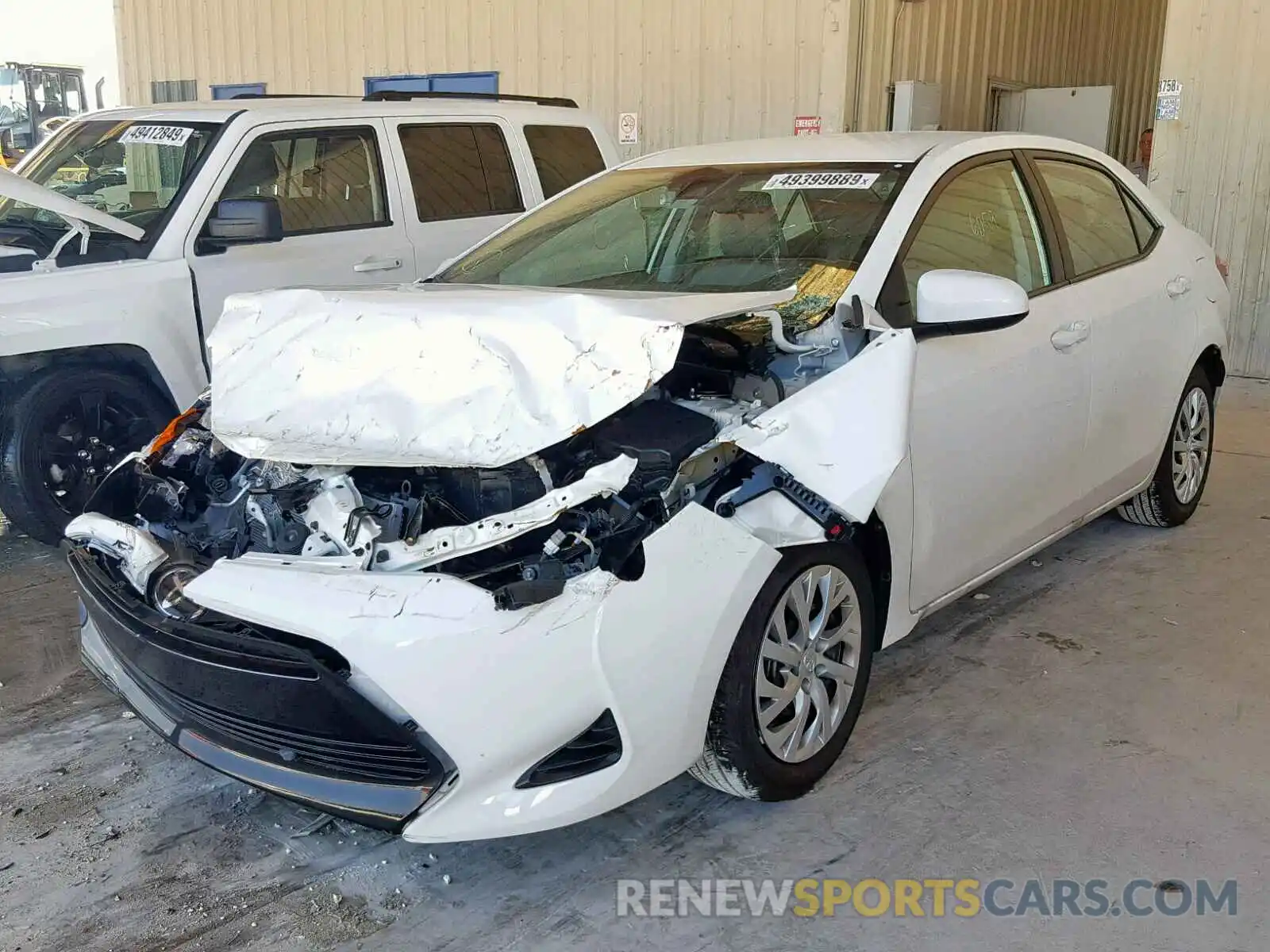 2 Photograph of a damaged car 5YFBURHE5KP911886 TOYOTA COROLLA 2019