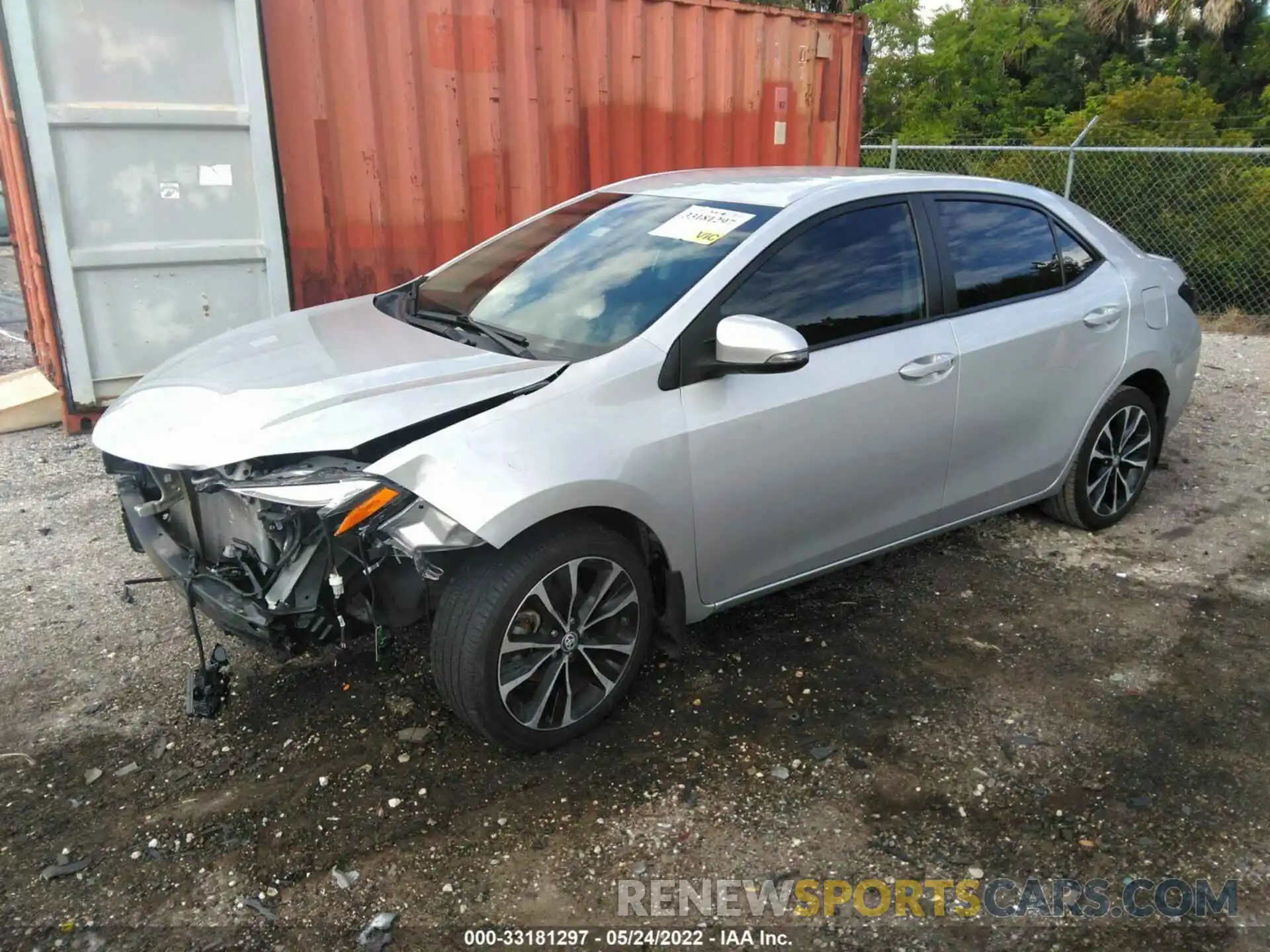 2 Photograph of a damaged car 5YFBURHE5KP912410 TOYOTA COROLLA 2019