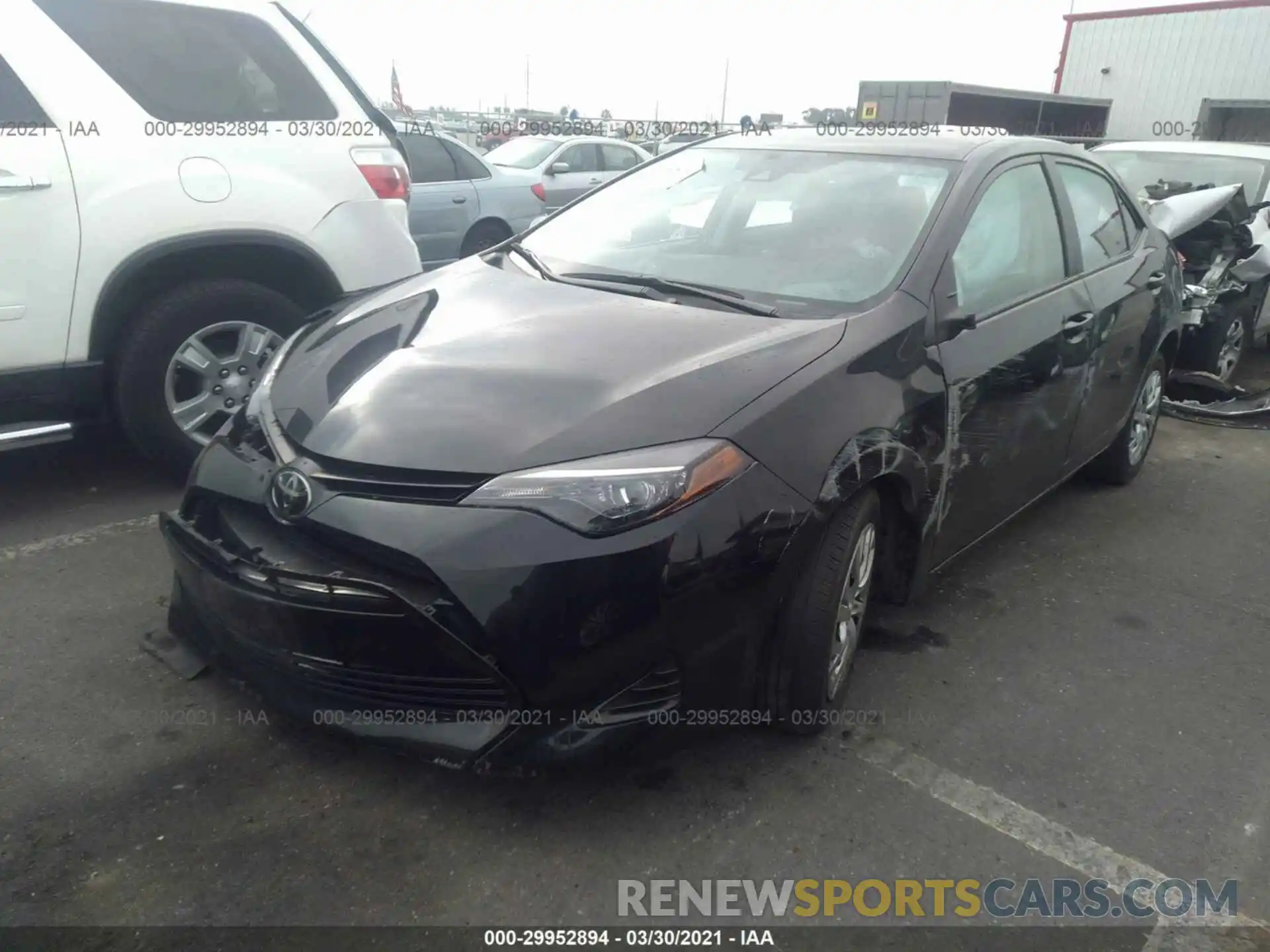 2 Photograph of a damaged car 5YFBURHE5KP912441 TOYOTA COROLLA 2019