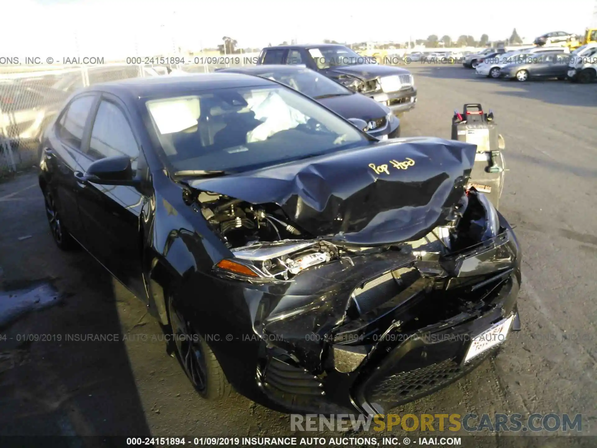 1 Photograph of a damaged car 5YFBURHE5KP912505 TOYOTA COROLLA 2019