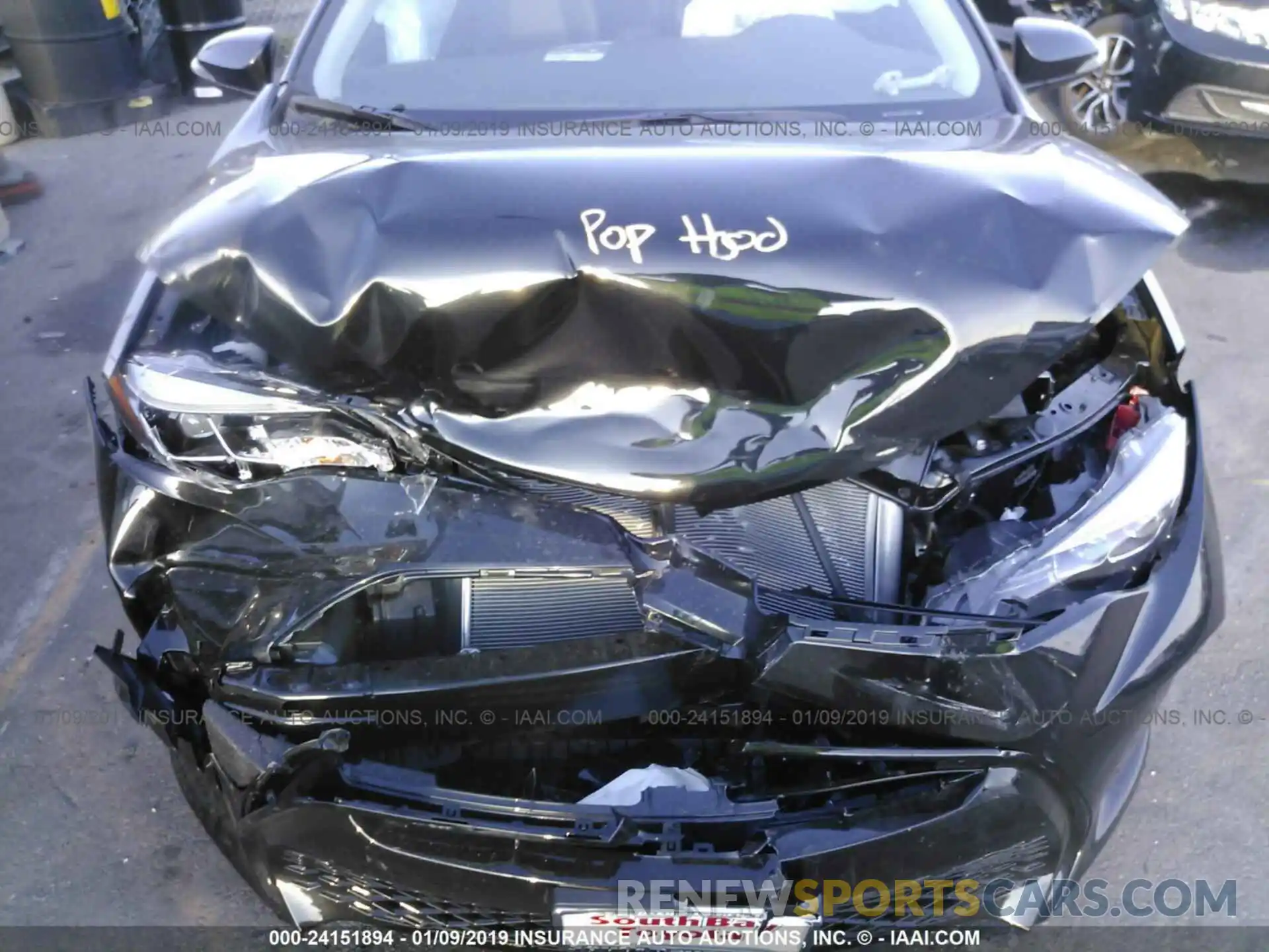 10 Photograph of a damaged car 5YFBURHE5KP912505 TOYOTA COROLLA 2019