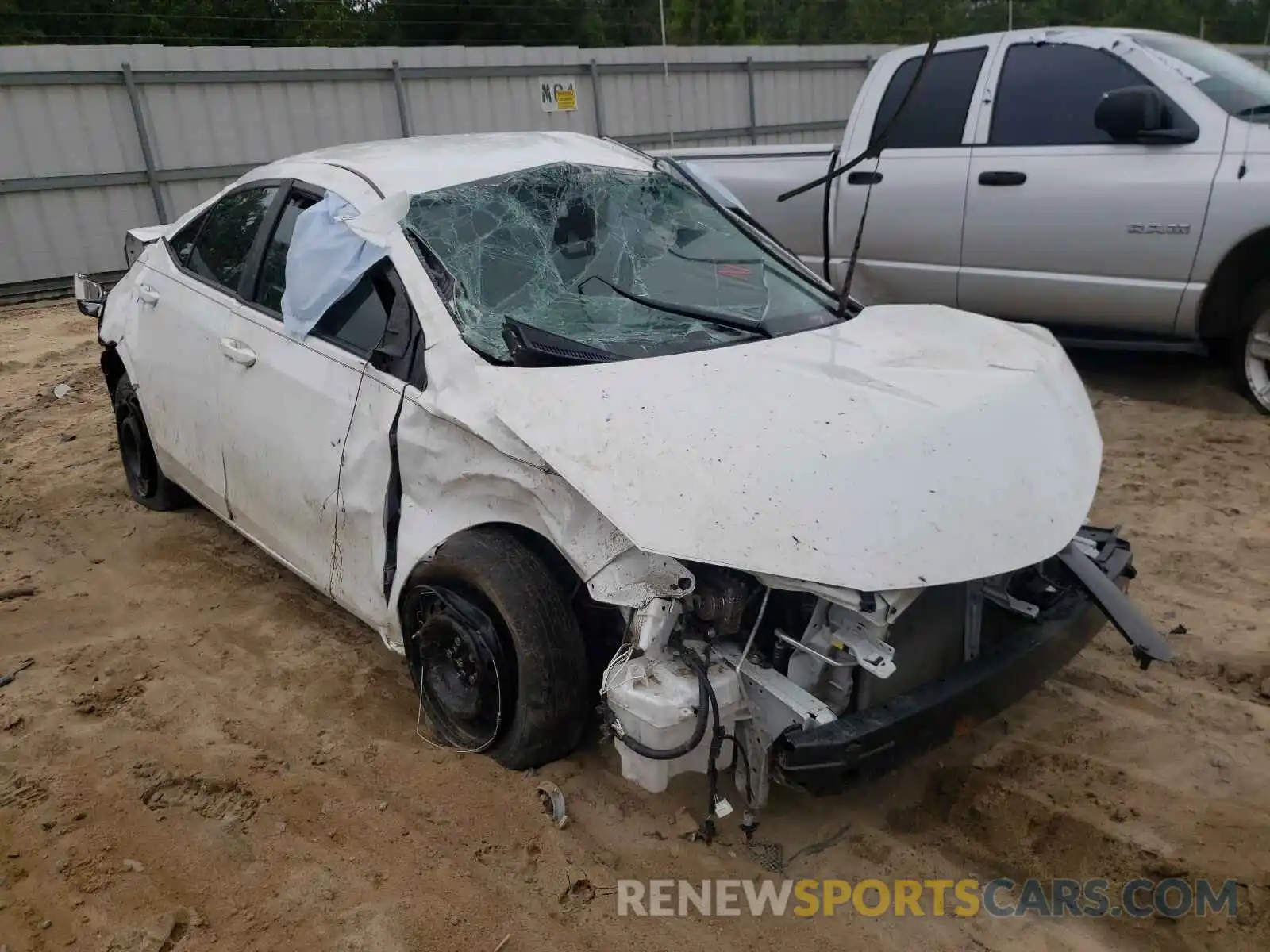 1 Photograph of a damaged car 5YFBURHE5KP913461 TOYOTA COROLLA 2019