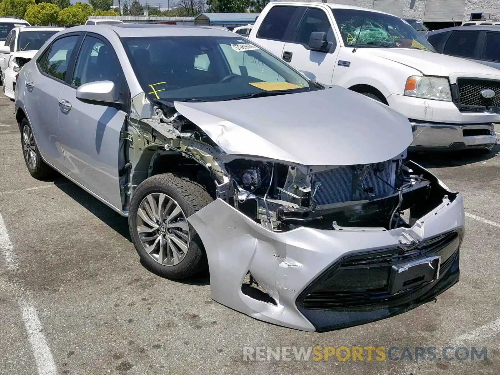 1 Photograph of a damaged car 5YFBURHE5KP916666 TOYOTA COROLLA 2019