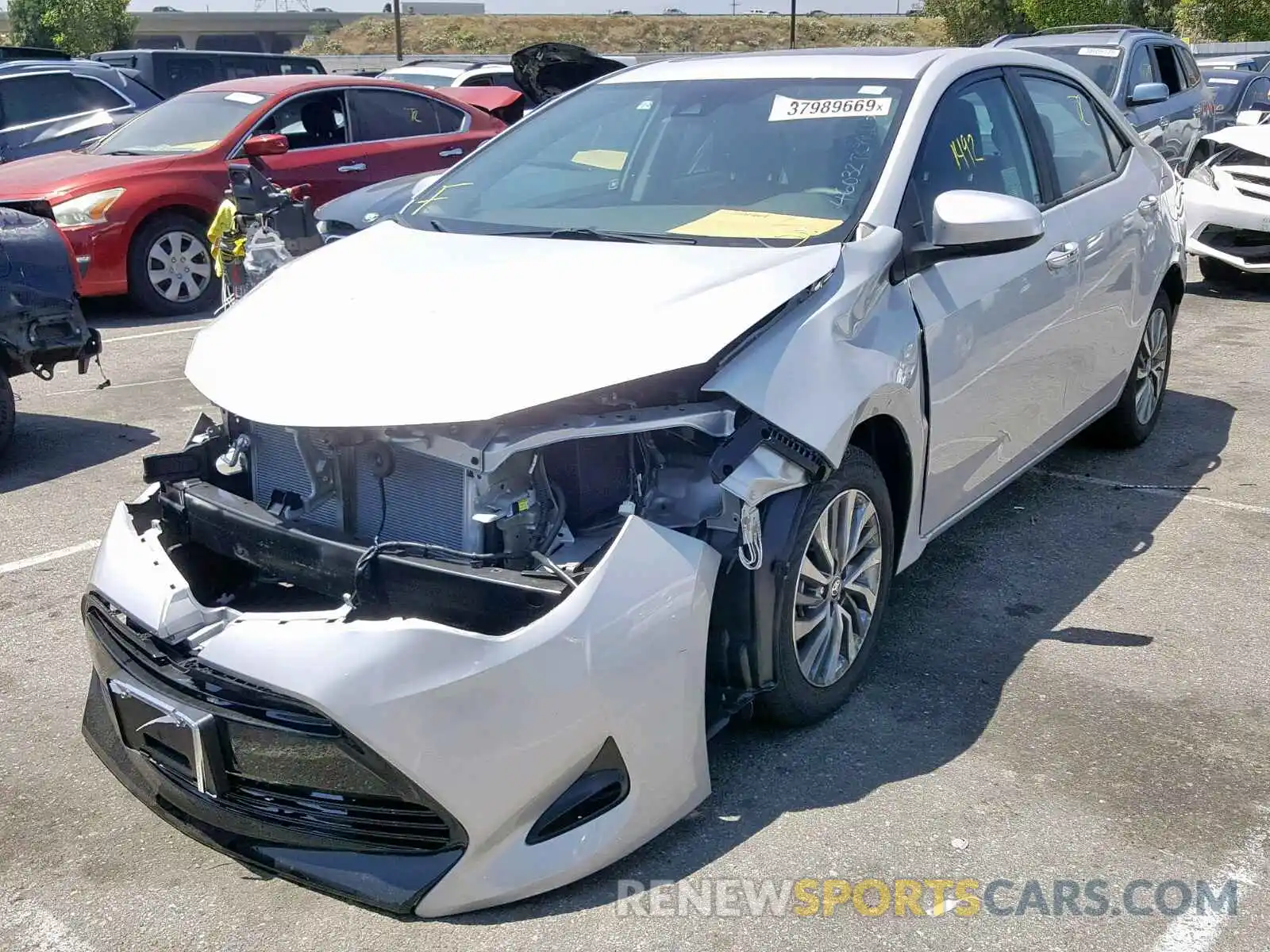 2 Photograph of a damaged car 5YFBURHE5KP916666 TOYOTA COROLLA 2019