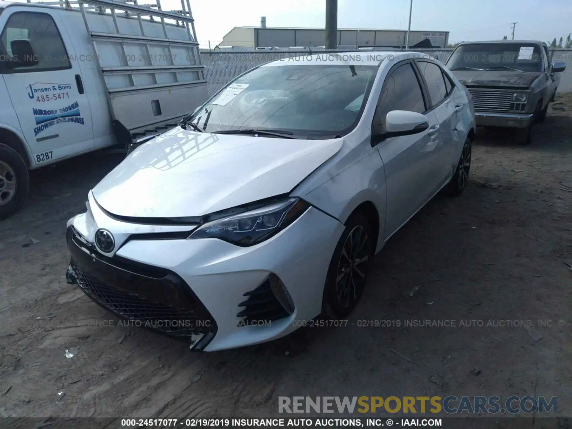 2 Photograph of a damaged car 5YFBURHE5KP917204 TOYOTA COROLLA 2019