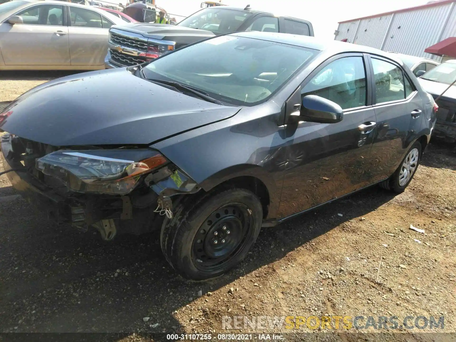 2 Photograph of a damaged car 5YFBURHE5KP917669 TOYOTA COROLLA 2019