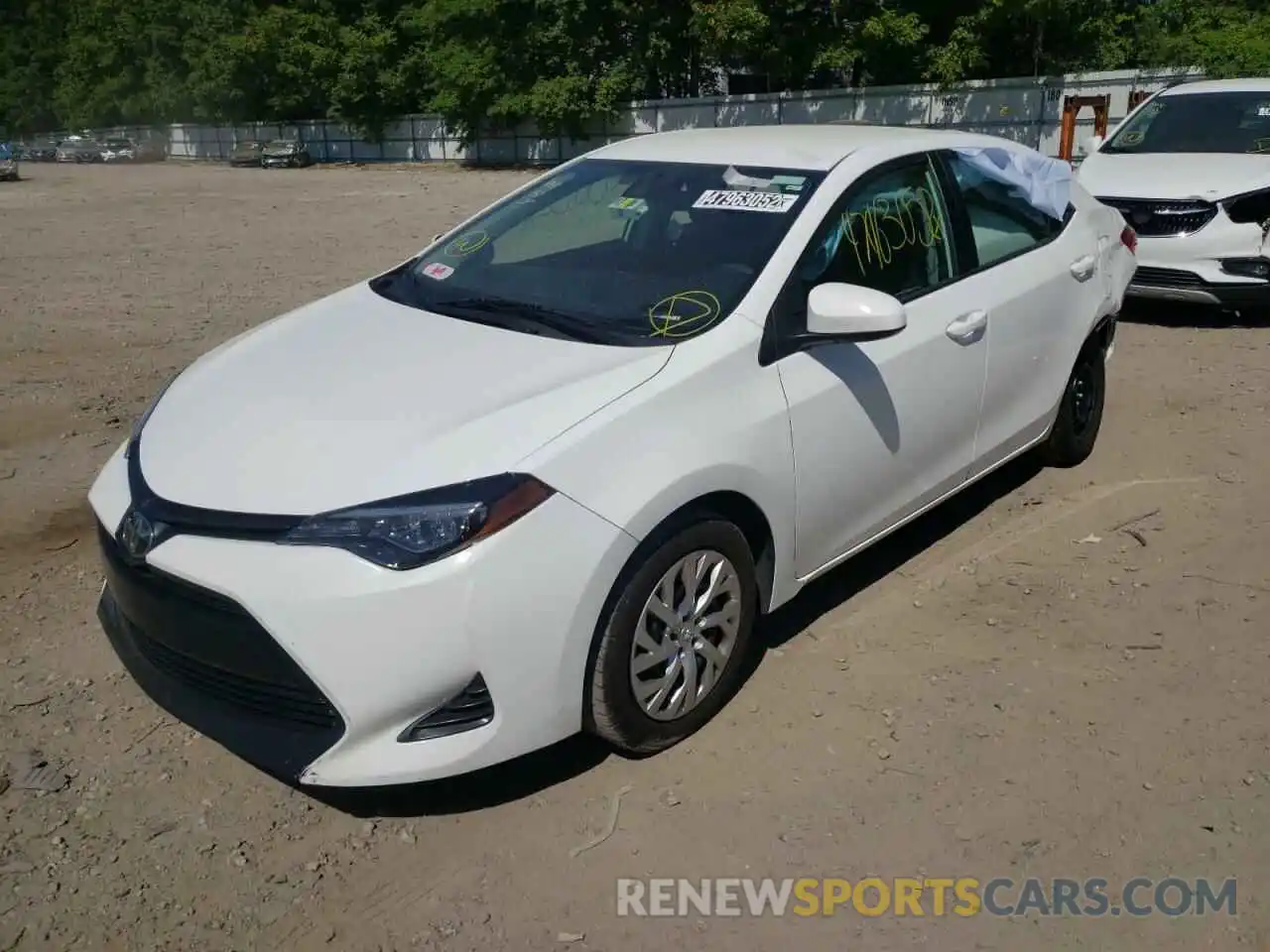 2 Photograph of a damaged car 5YFBURHE5KP917946 TOYOTA COROLLA 2019